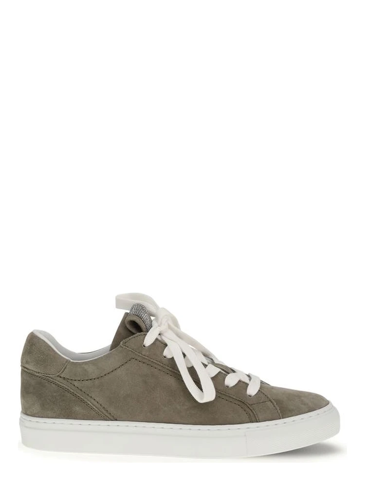 Gray Calf Leather Bos Taurus Sneakers