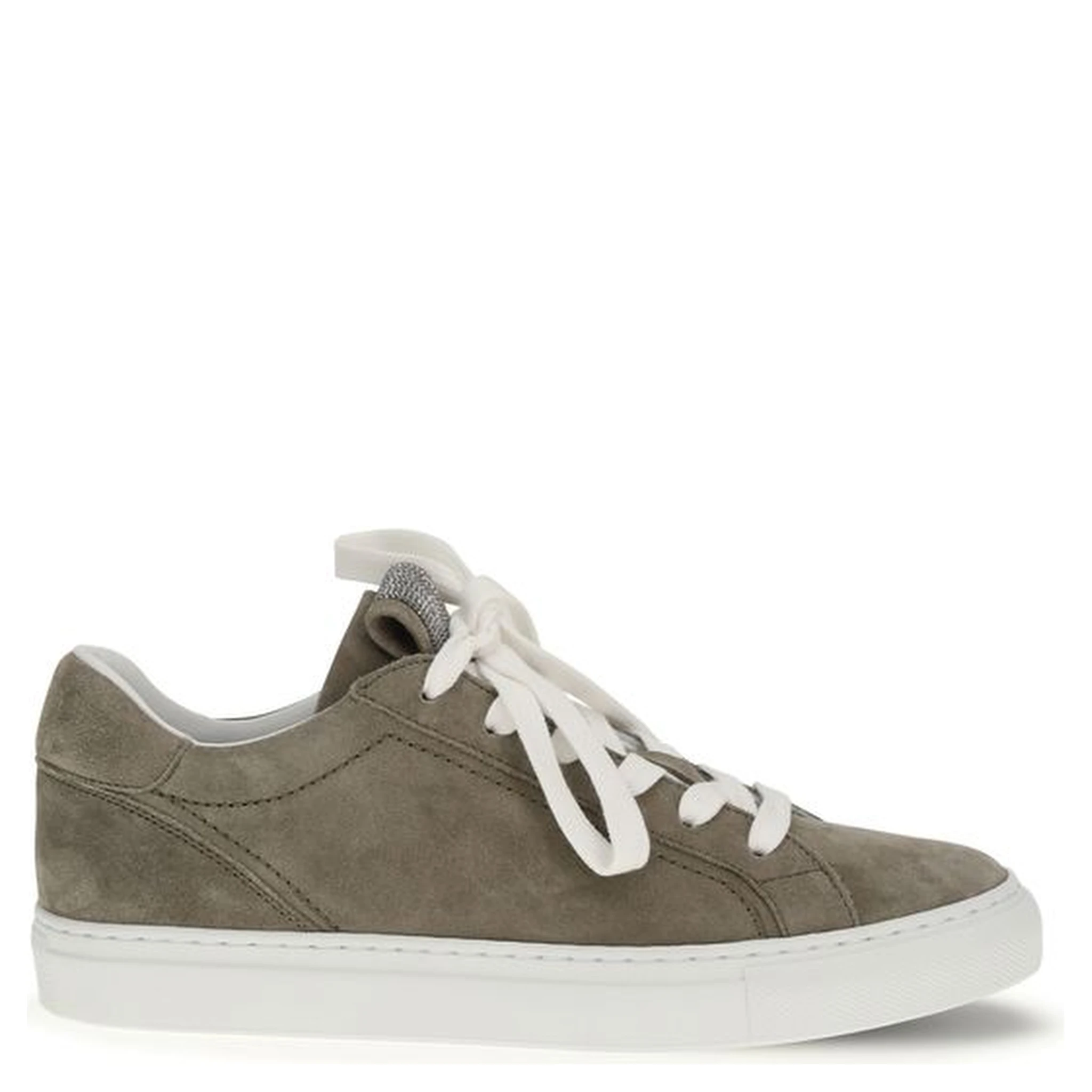 Gray Calf Leather Bos Taurus Sneakers