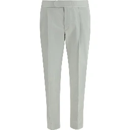 Bicolor Linen Casual Pants