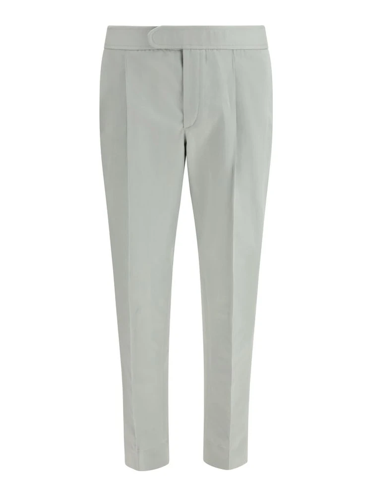 Bicolor Linen Casual Pants