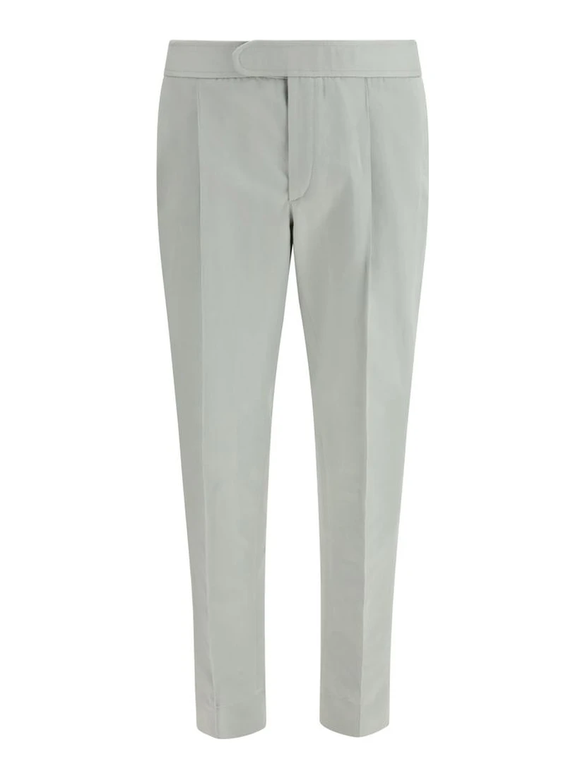 Bicolor Linen Casual Pants