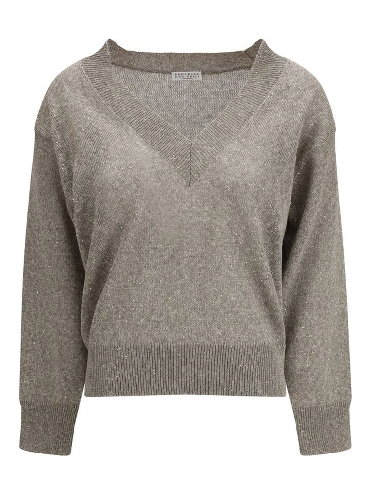 Brown Linen Sweatshirt
