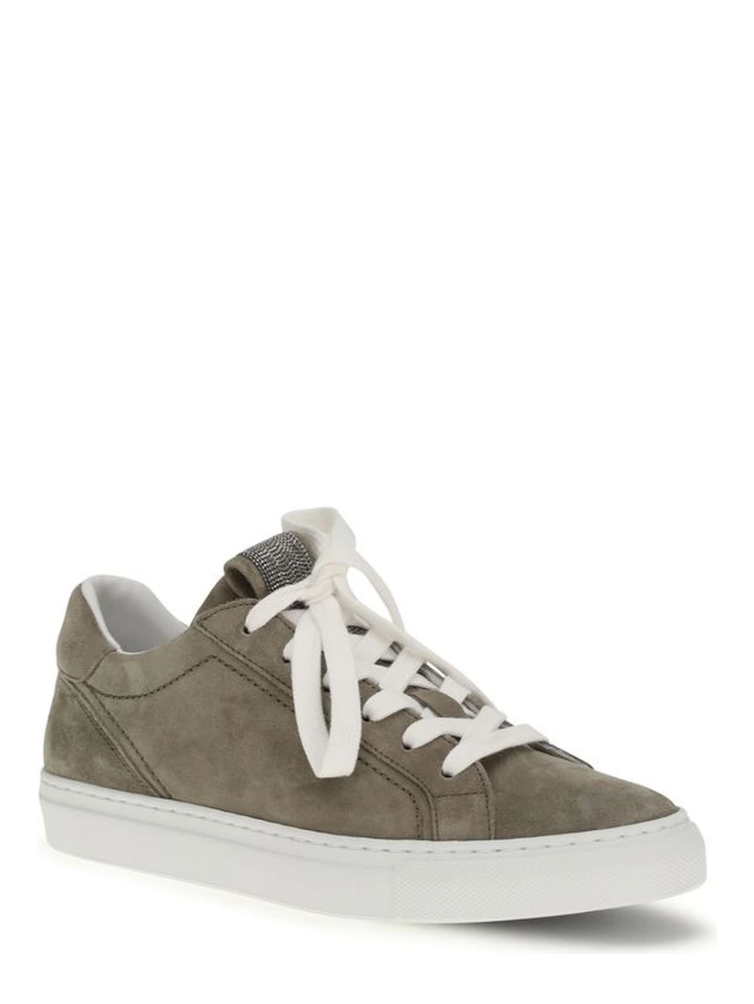 Gray Calf Leather Bos Taurus Sneakers