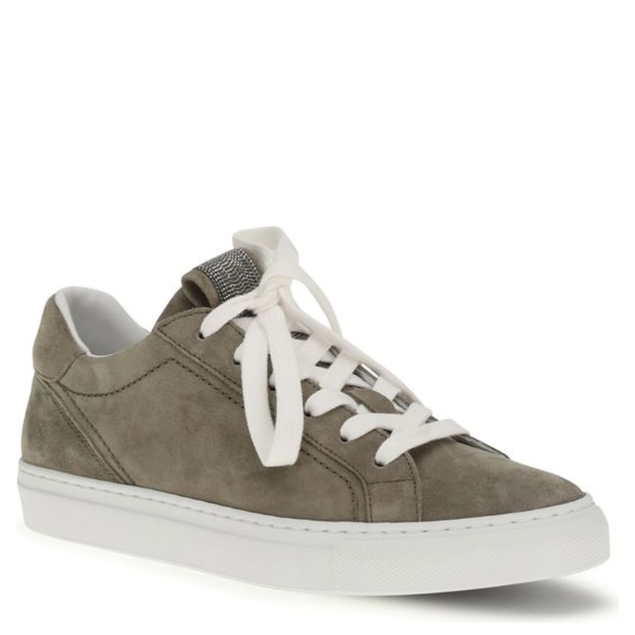 Gray Calf Leather Bos Taurus Sneakers
