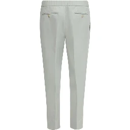 Bicolor Linen Casual Pants