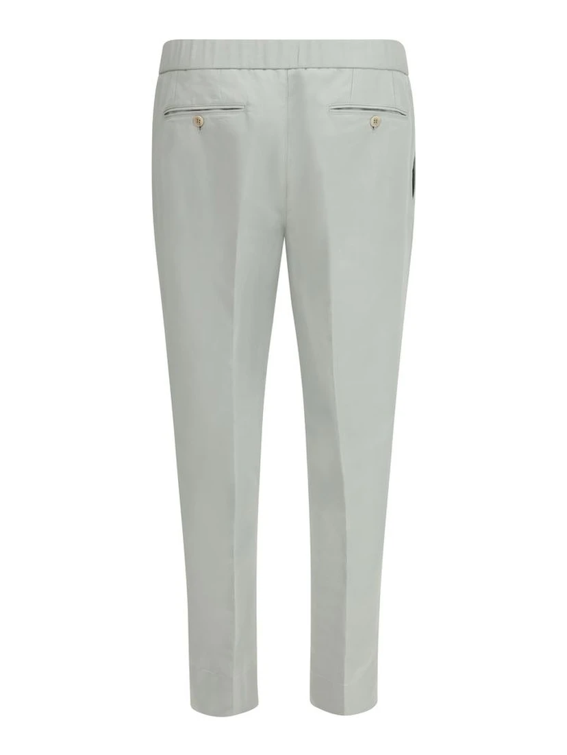 Bicolor Linen Casual Pants