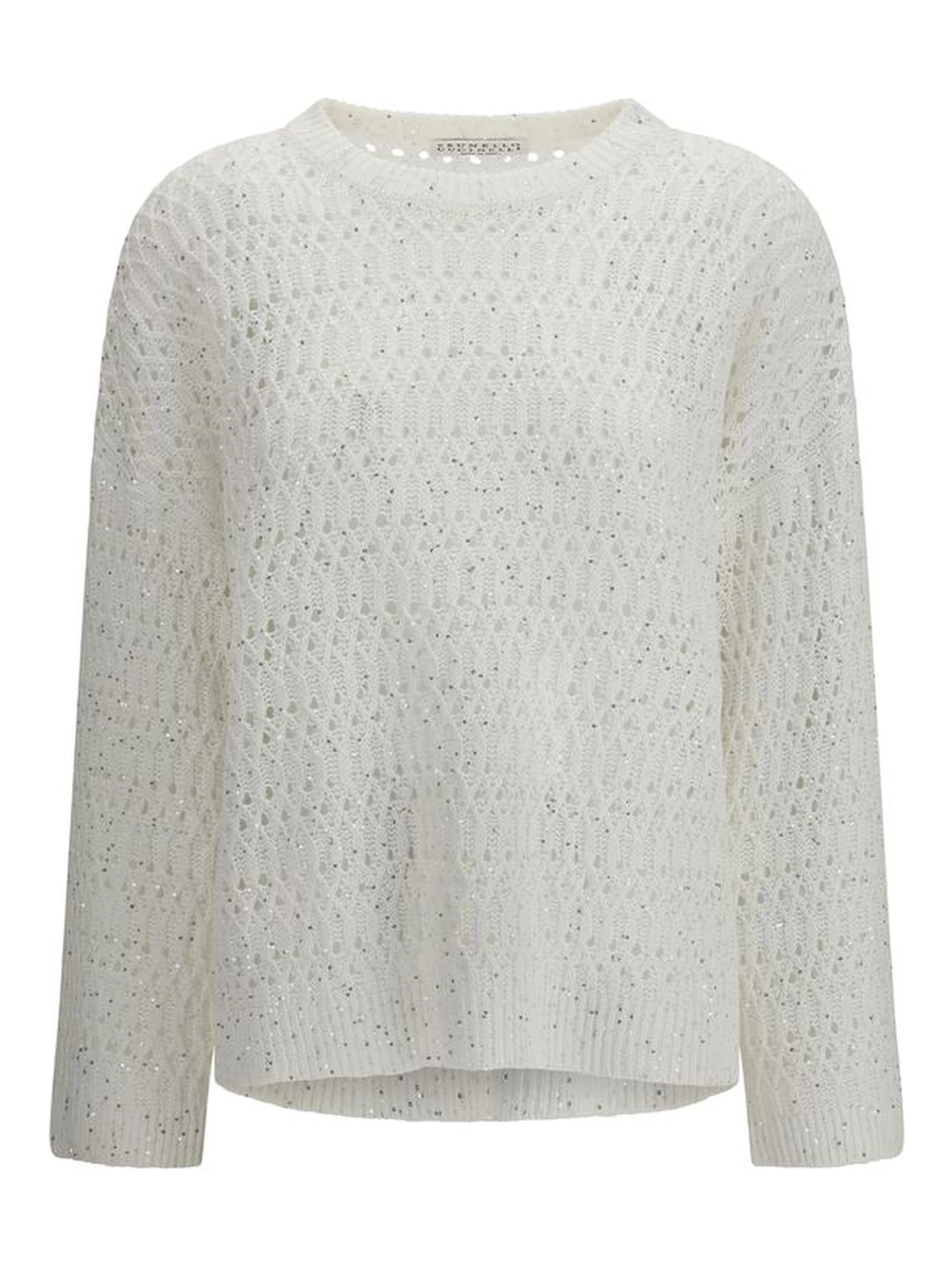 White Silk Sweatshirt