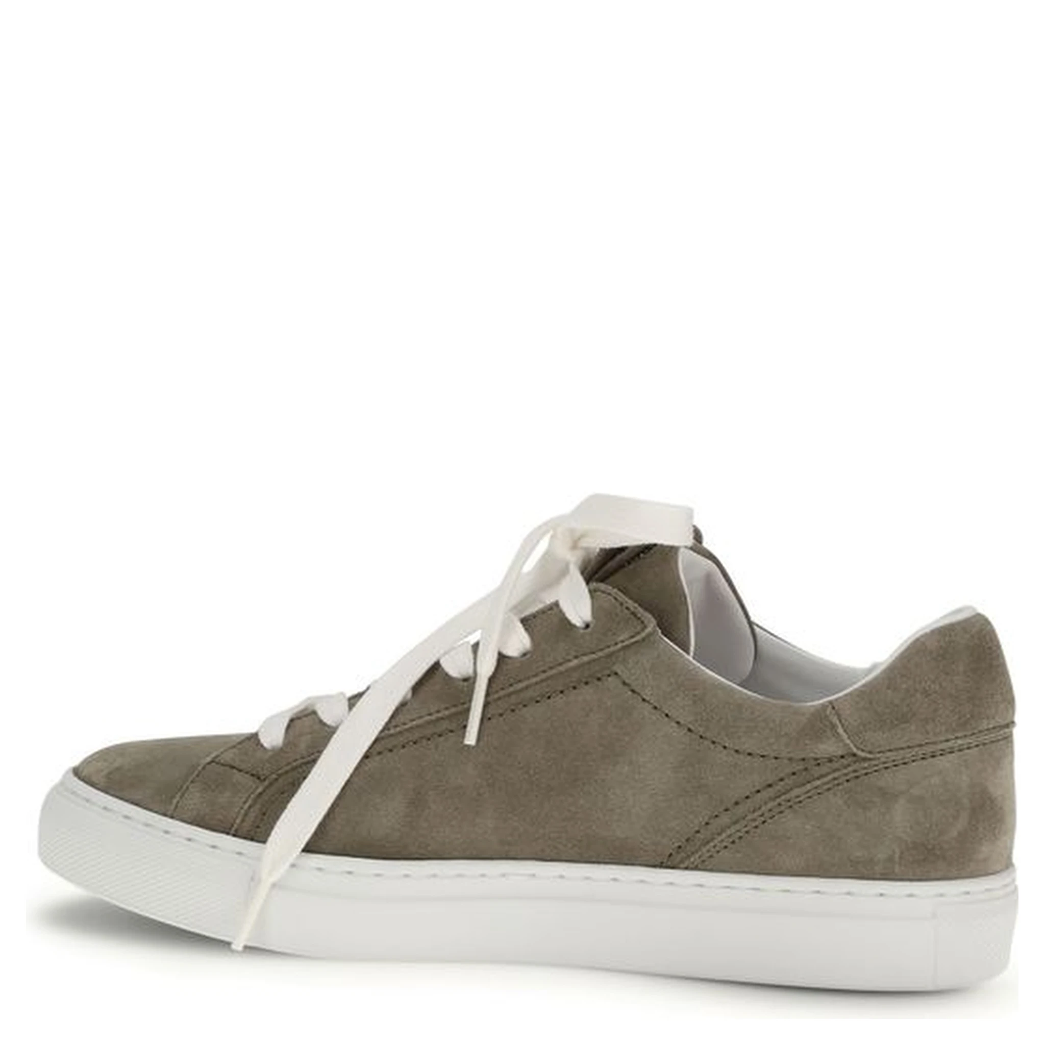 Gray Calf Leather Bos Taurus Sneakers