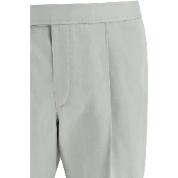 Bicolor Linen Casual Pants