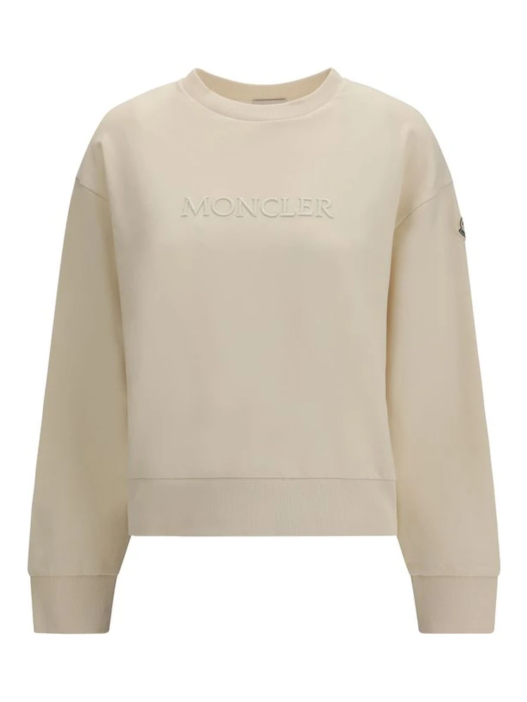 Beige Cotton Sweatshirt