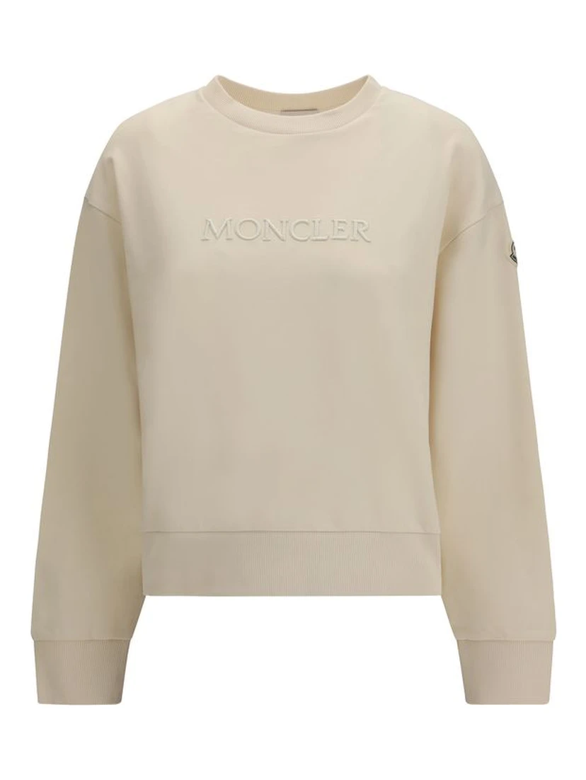 Beige Cotton Sweatshirt