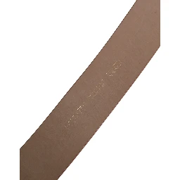 Beige Genuine Leather Wide Waist Metal Buckle Belt