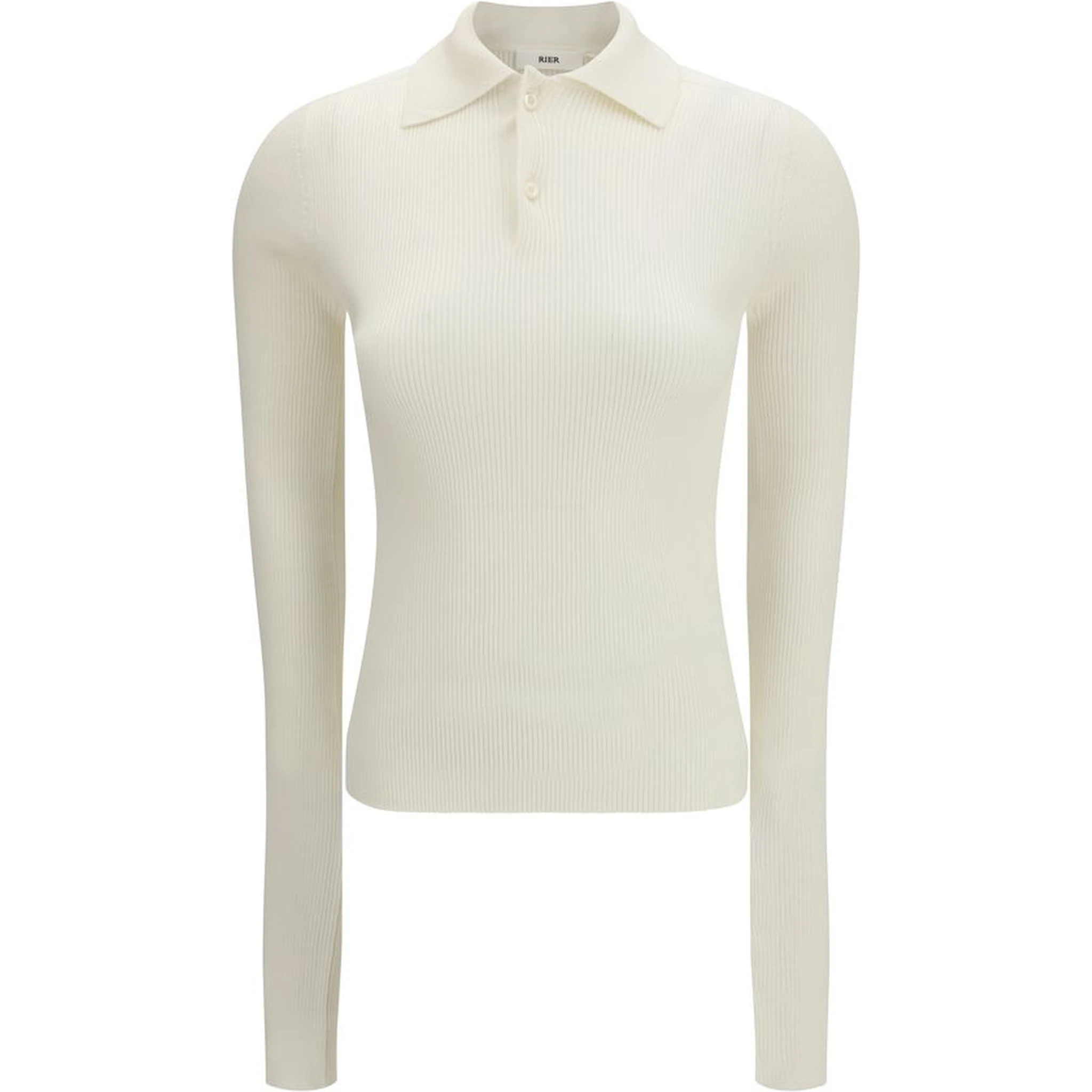 White Silk Polo Shirt