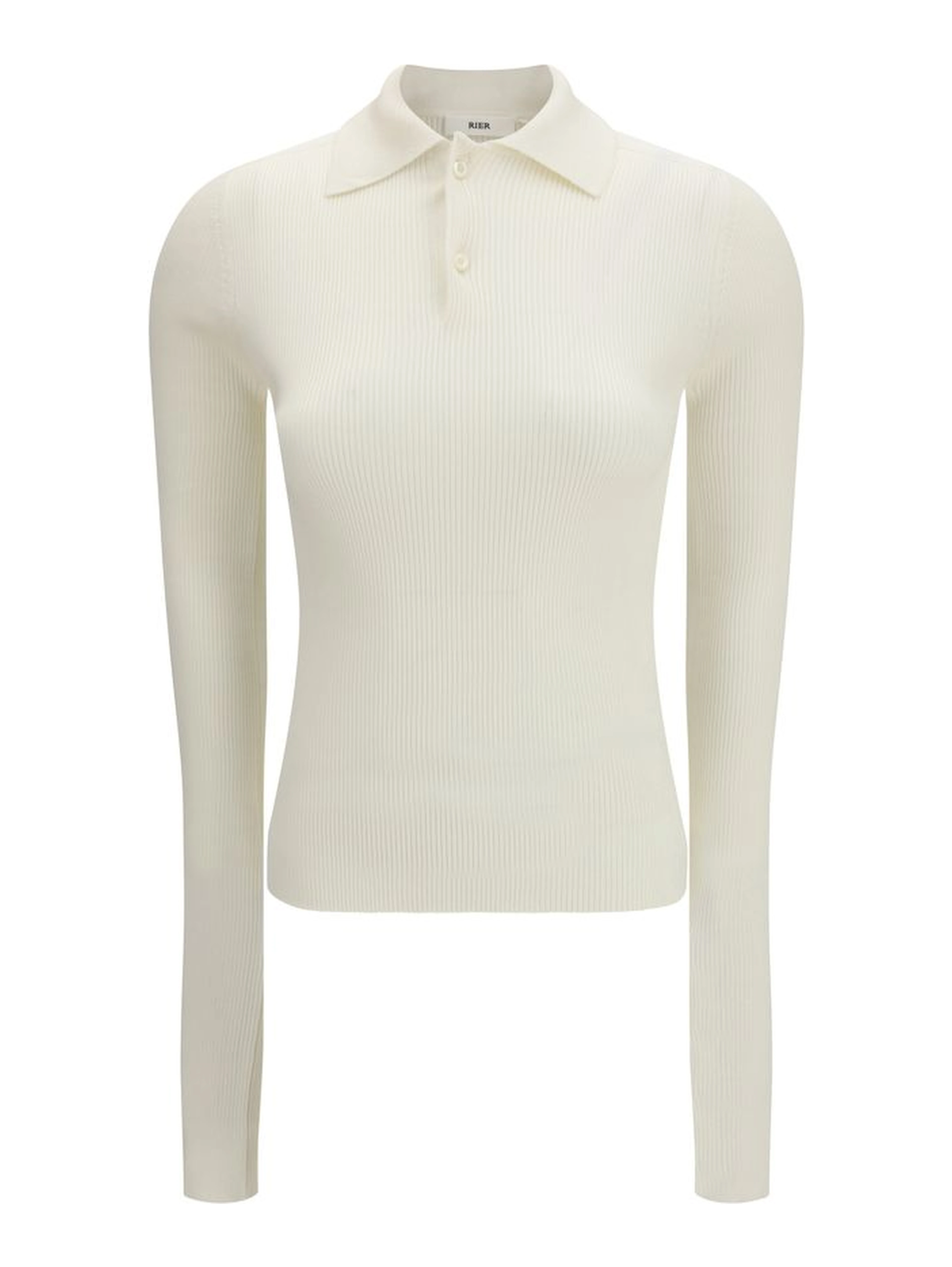 White Silk Polo Shirt
