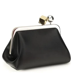 حقيبة كتف من جلد الخروف الأسود (Ovis Aries Aries)