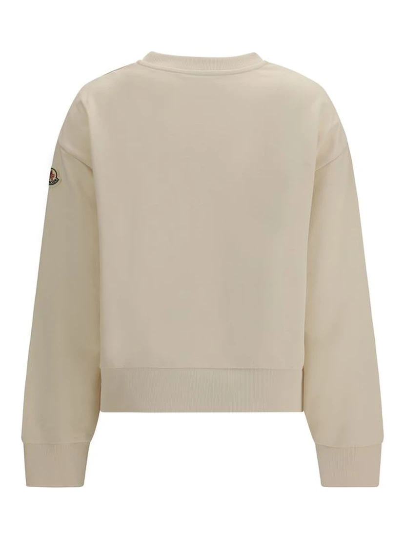 Beige Cotton Sweatshirt