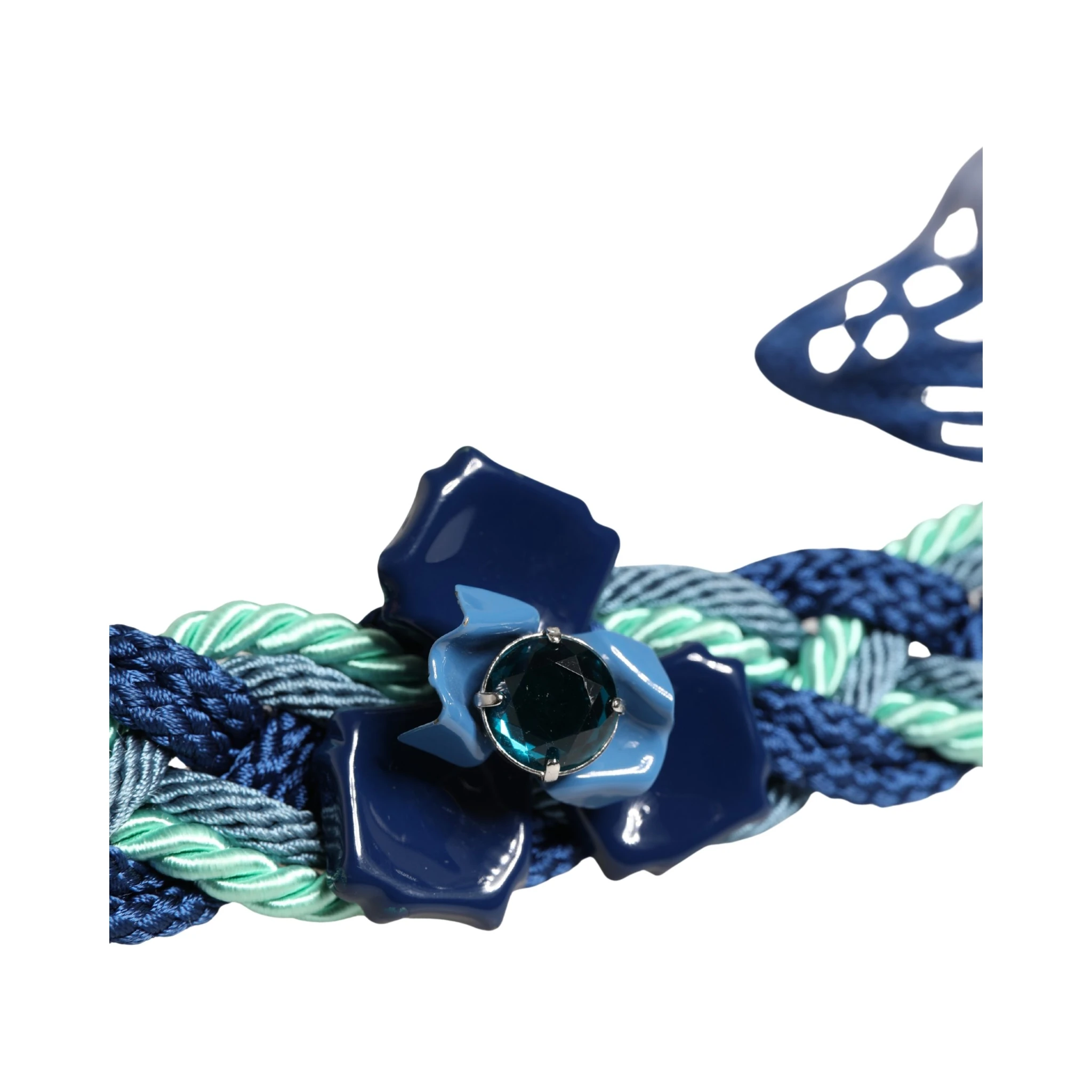 حزام خصر بإبزيم سلسلة حبل ملتوية متعددة الألوان