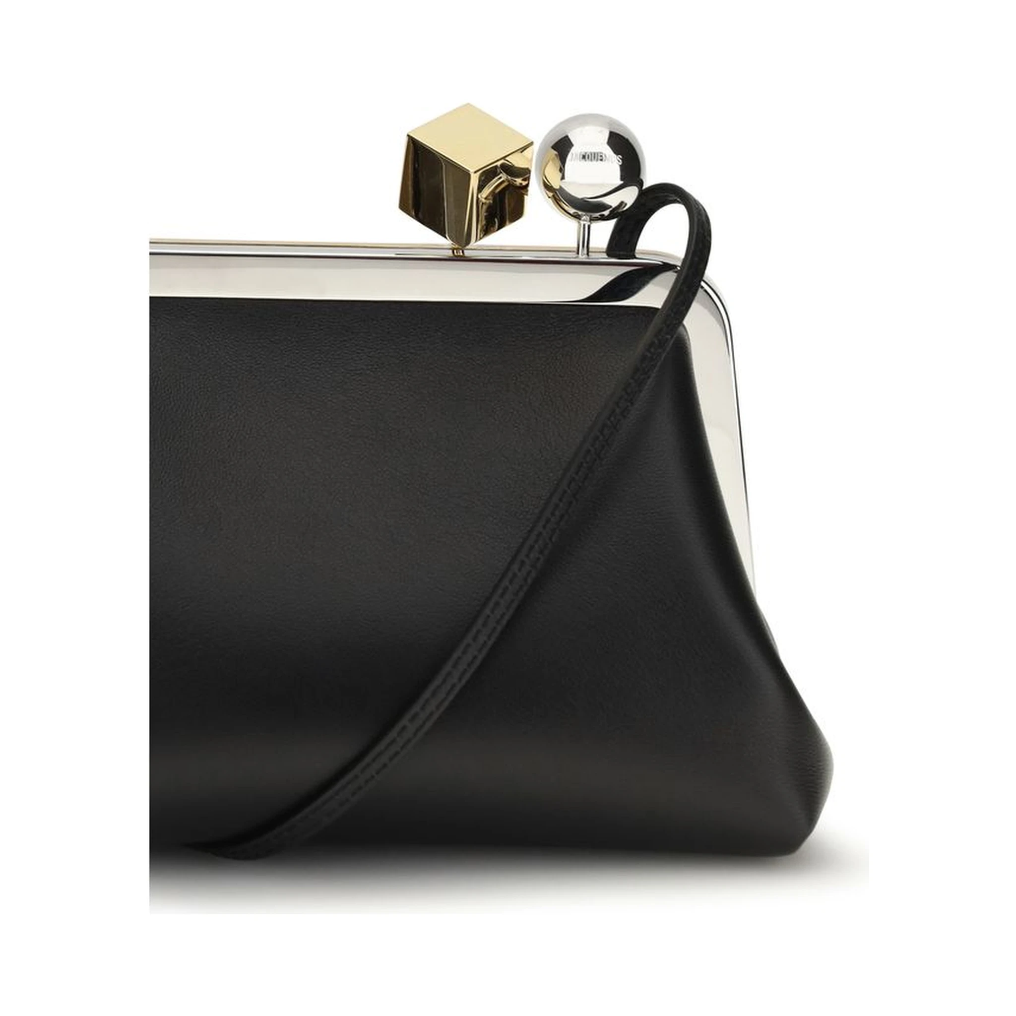 حقيبة كتف من جلد الخروف الأسود (Ovis Aries Aries)