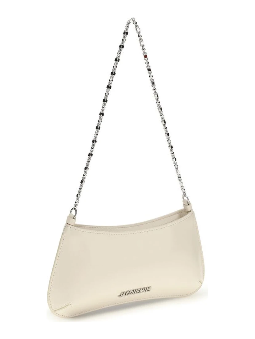 حقيبة كتف بوس توروس من جلد العجل البيج