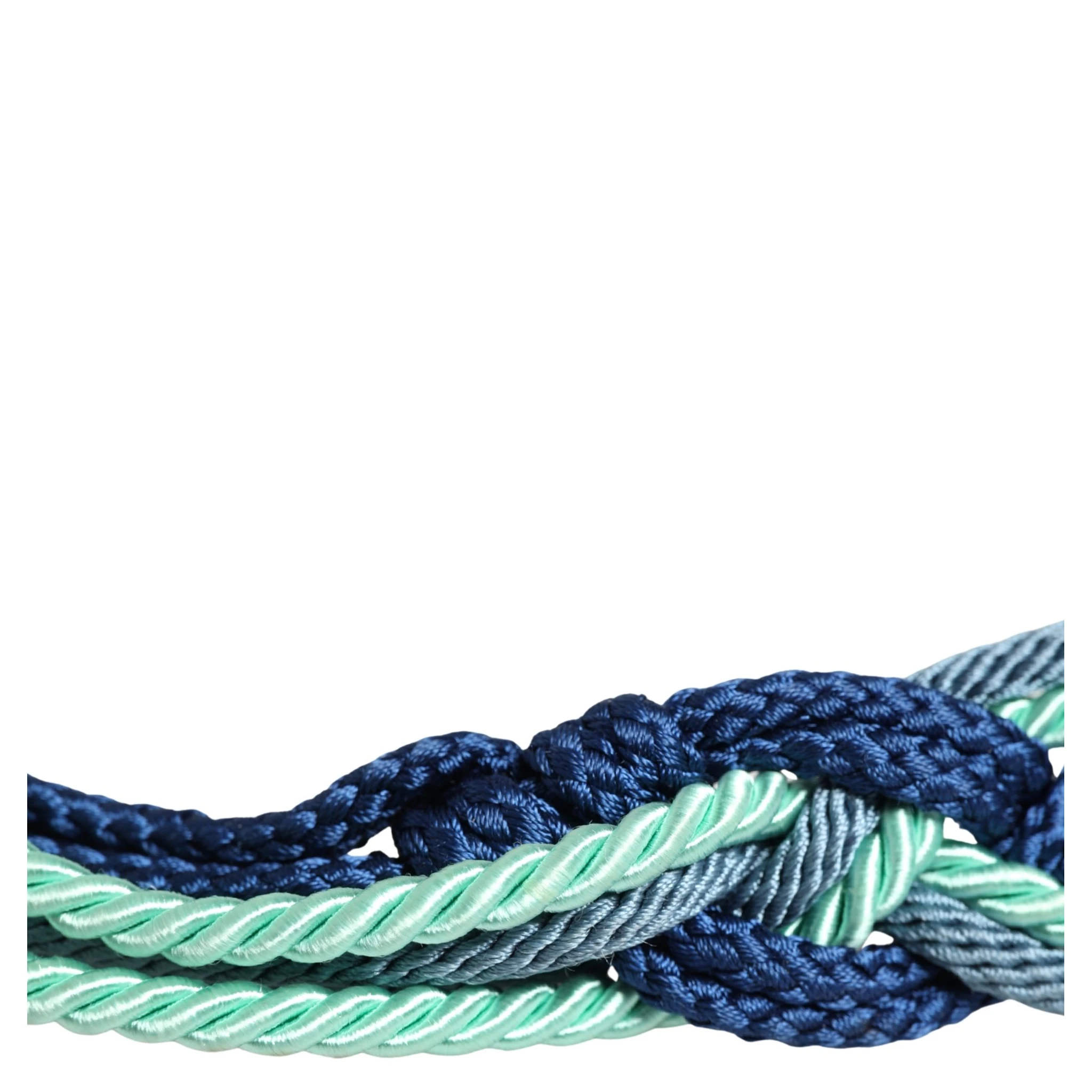 حزام خصر بإبزيم سلسلة حبل ملتوية متعددة الألوان