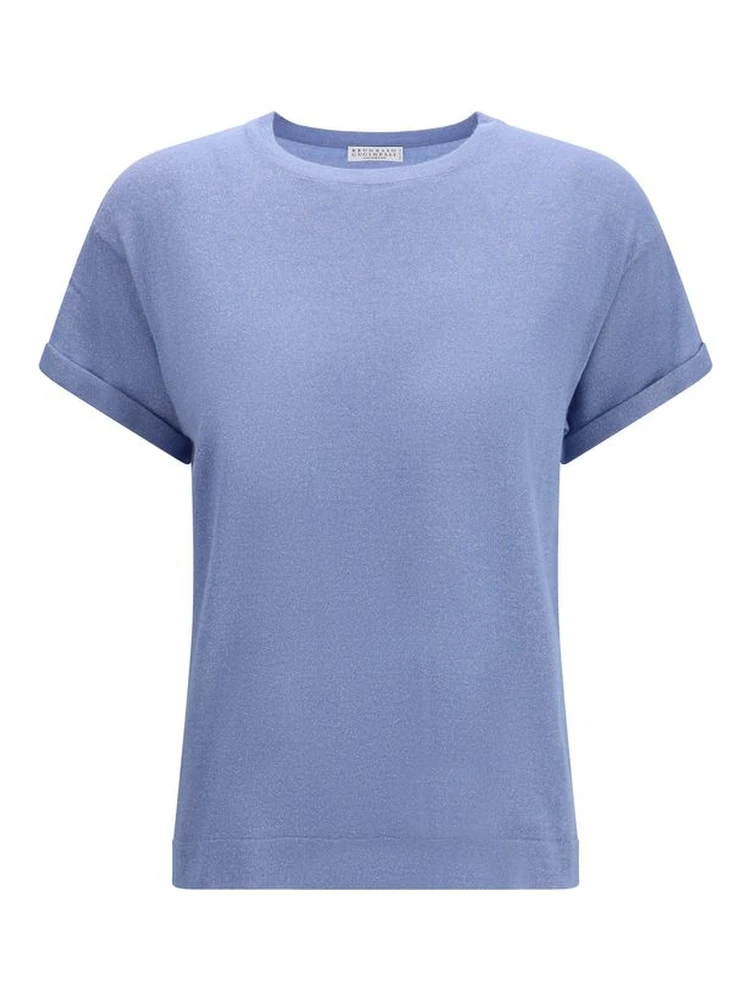 Blue Nylon T-Shirt