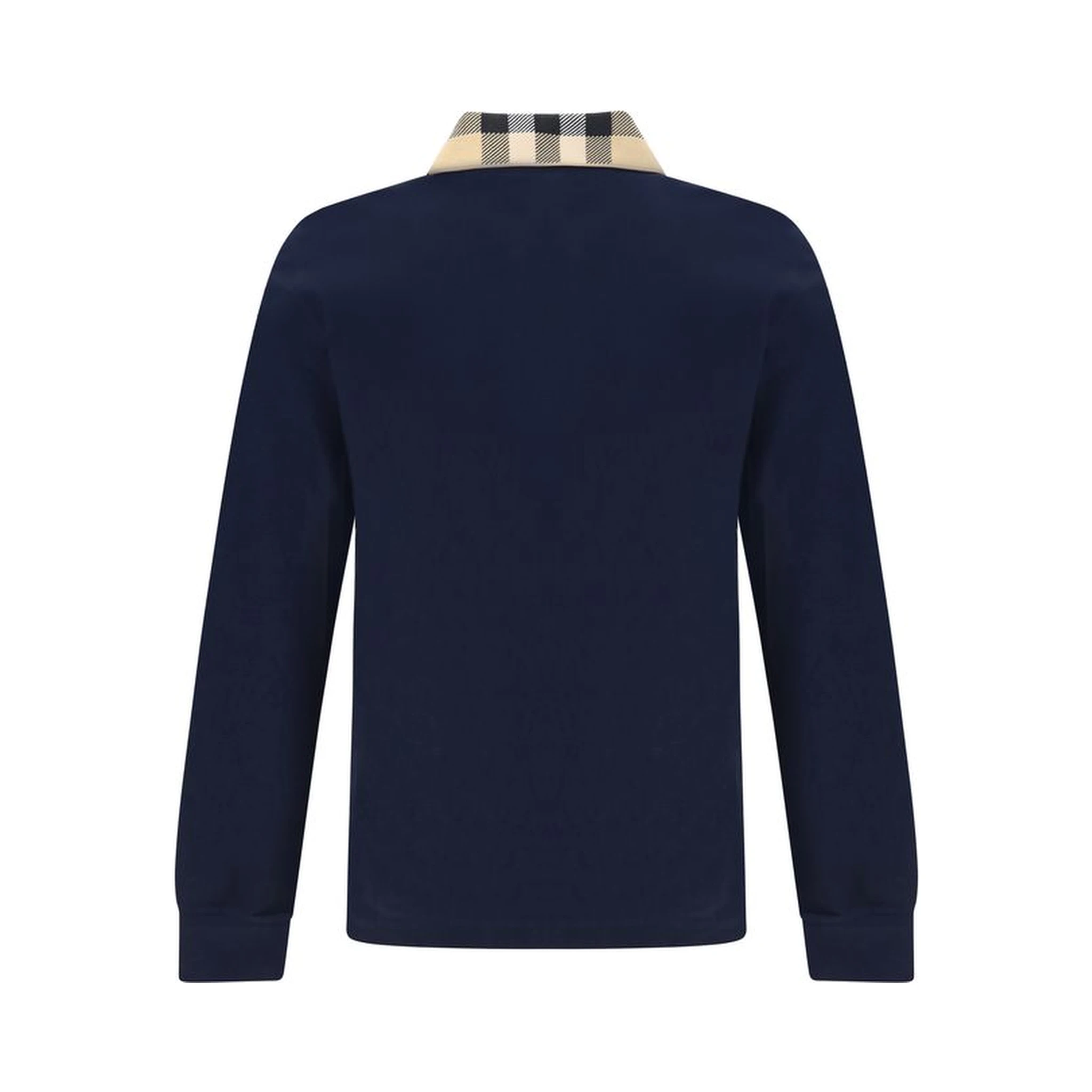 Blue Cotton Polo Shirt