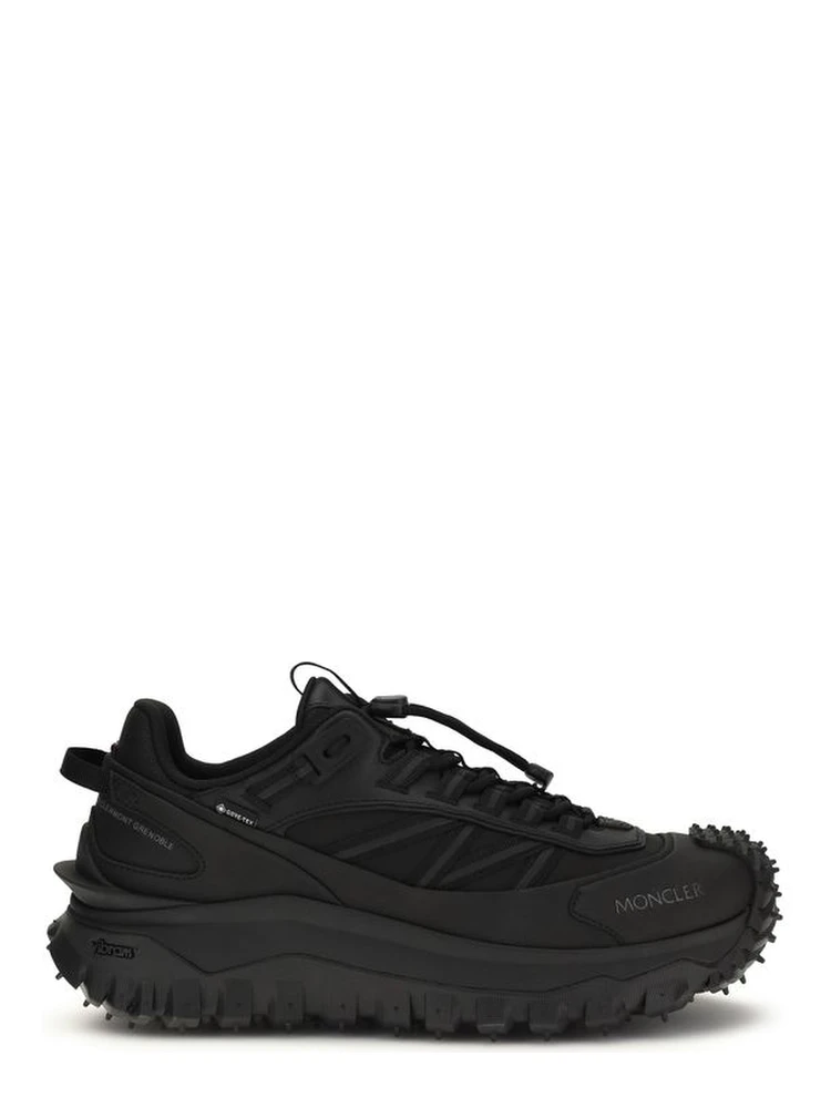 Black Polyamide Athletic Sneakers