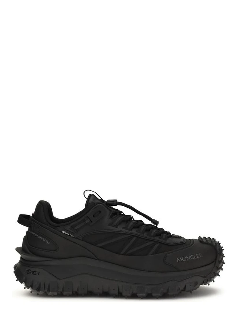 Black Polyamide Athletic Sneakers