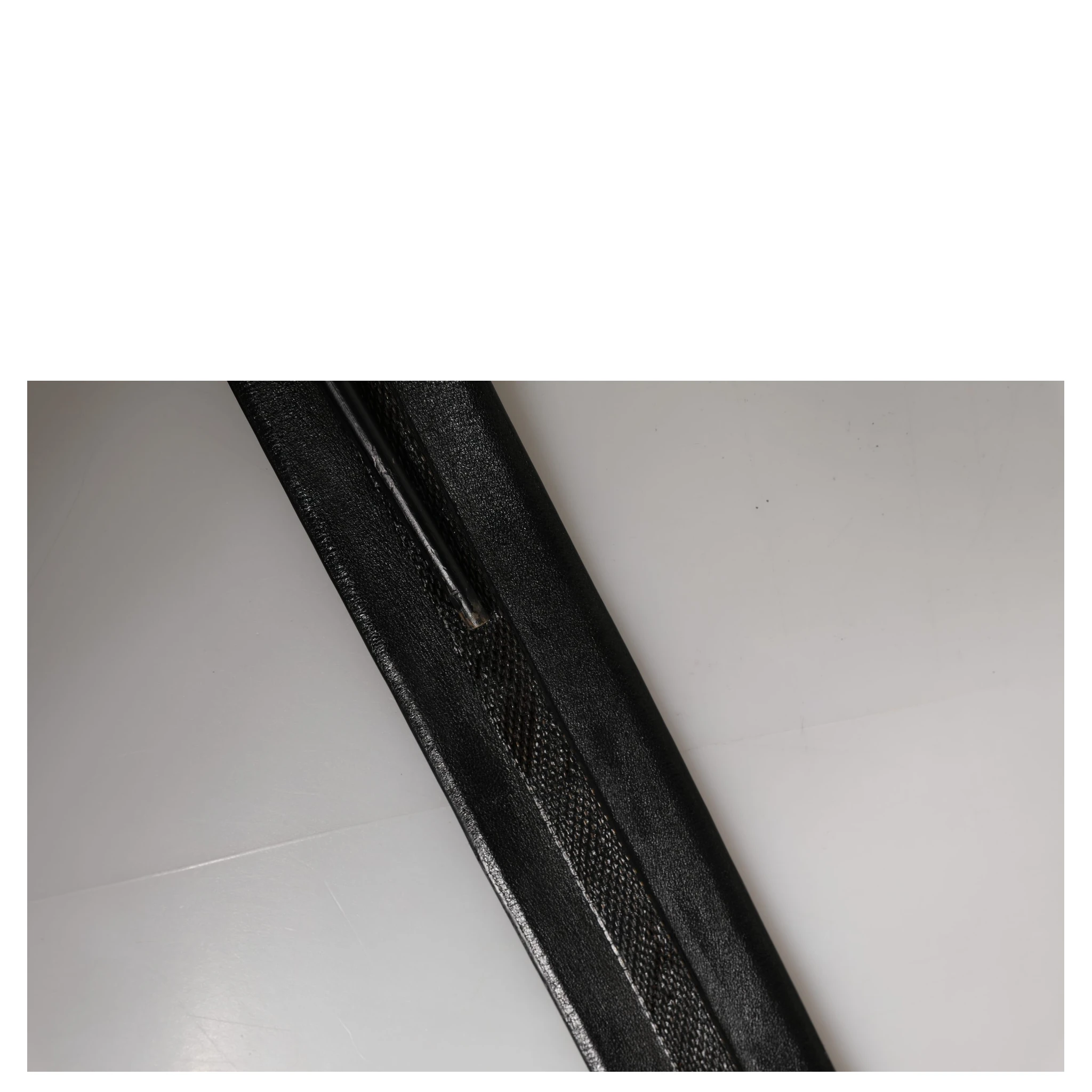 Black Leather Gold Metal Buckle Waist Women Belt