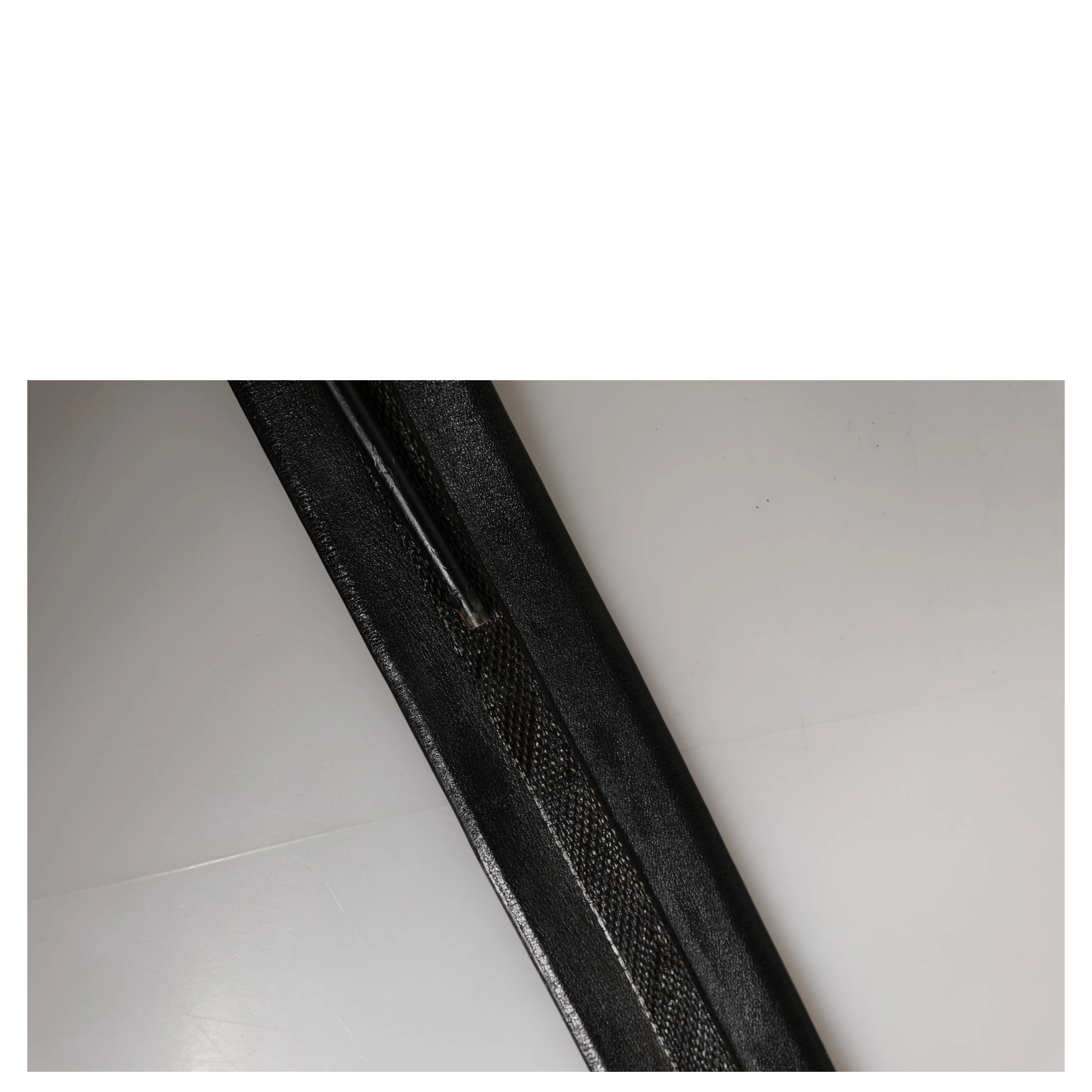 Black Leather Gold Metal Buckle Waist Women Belt