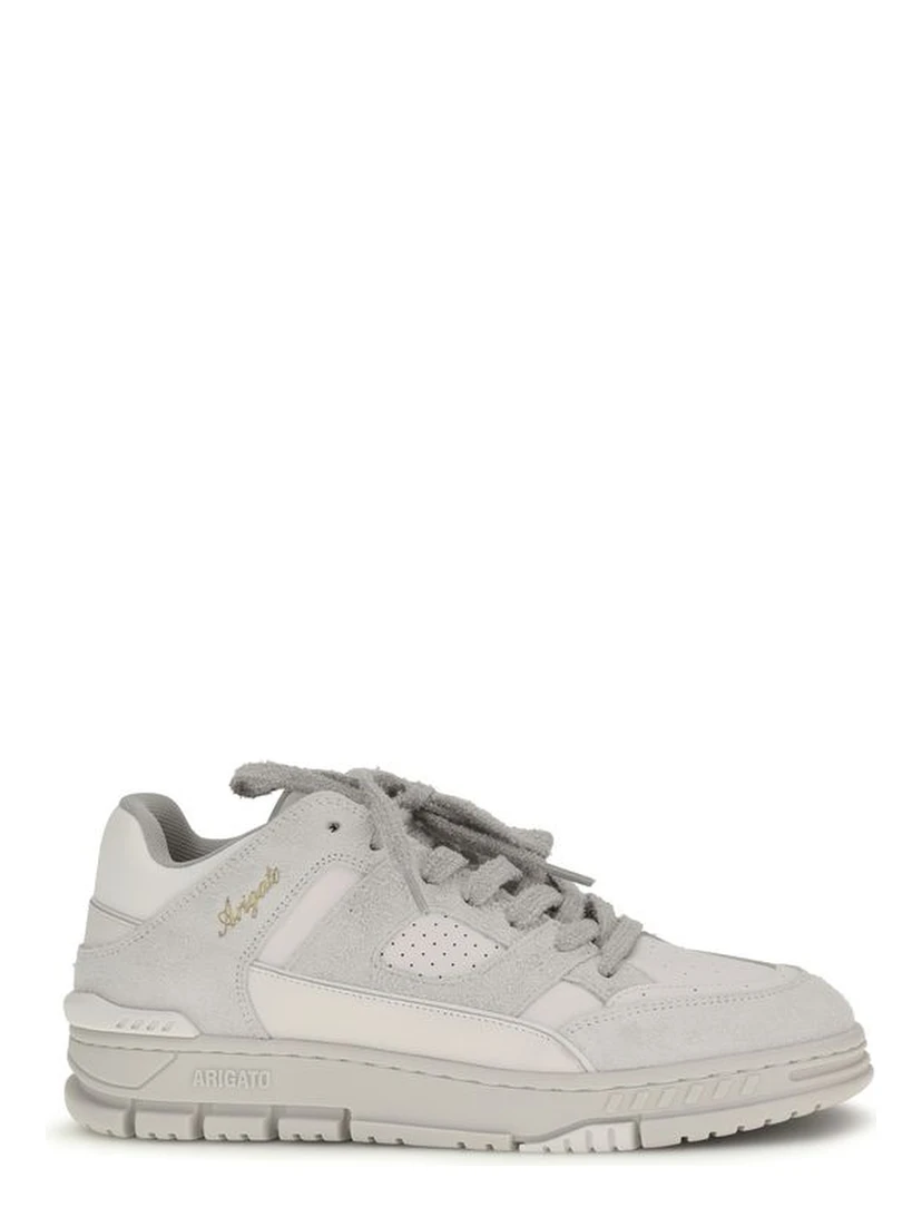 White Calf Leather Bos Taurus Athletic Sneakers