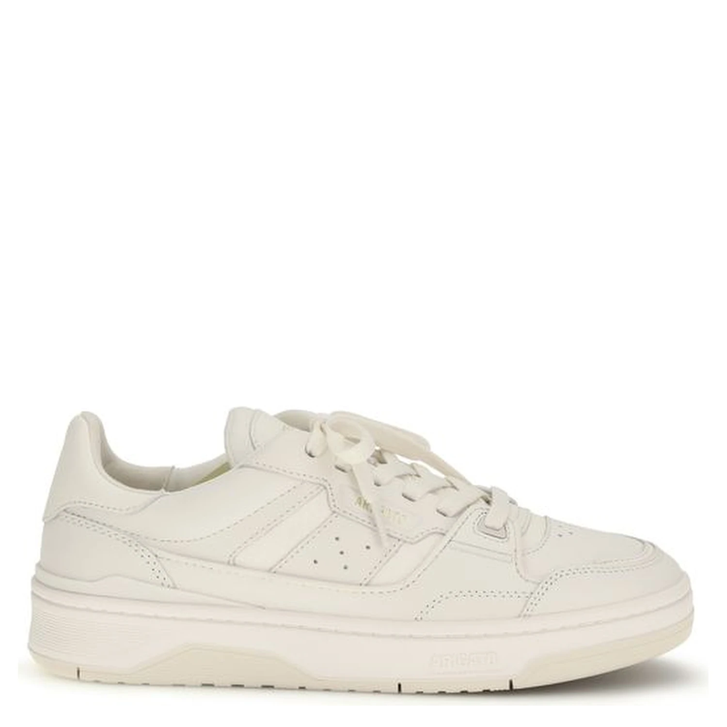 Gray Calf Leather Bos Taurus Low Top Sneakers