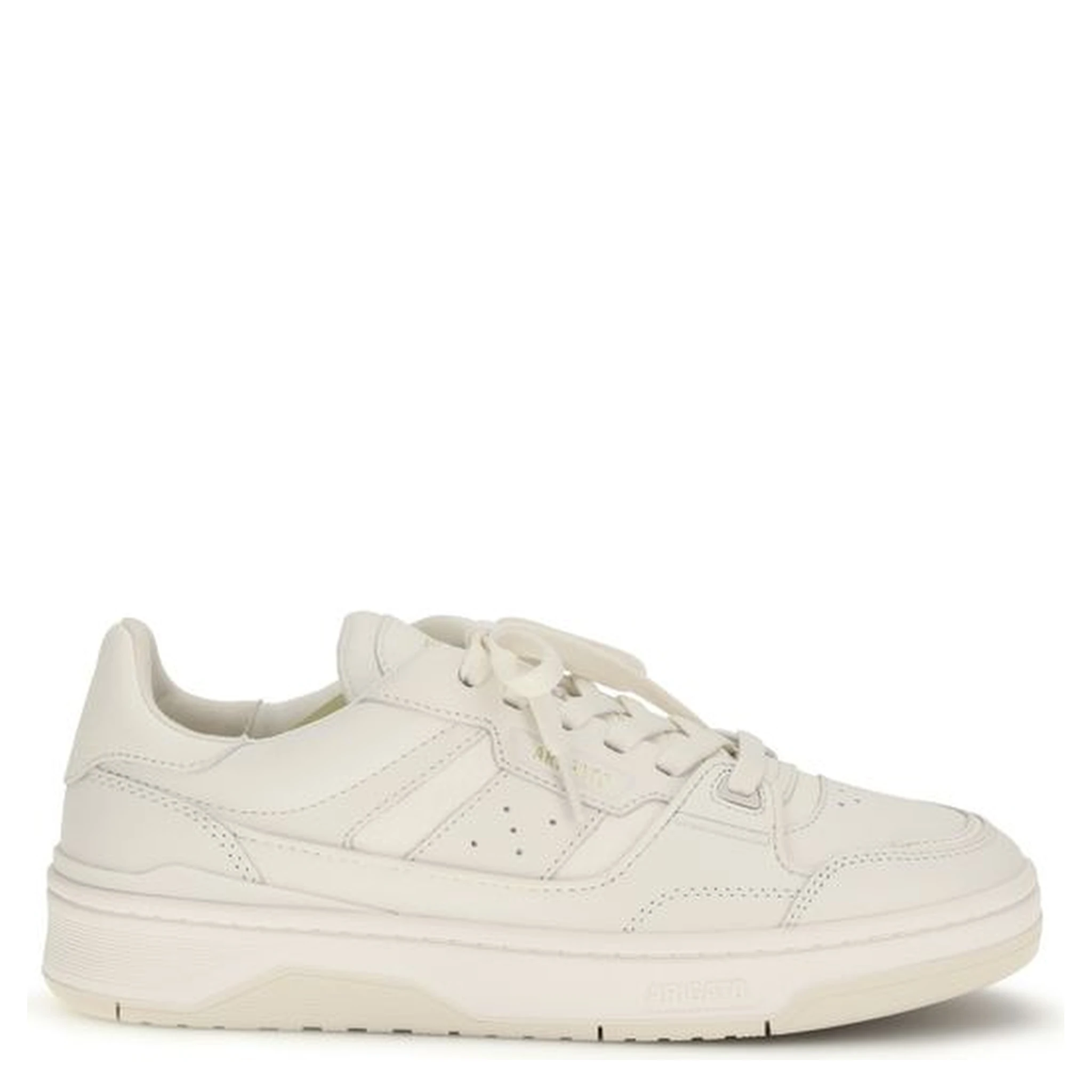 Gray Calf Leather Bos Taurus Low Top Sneakers