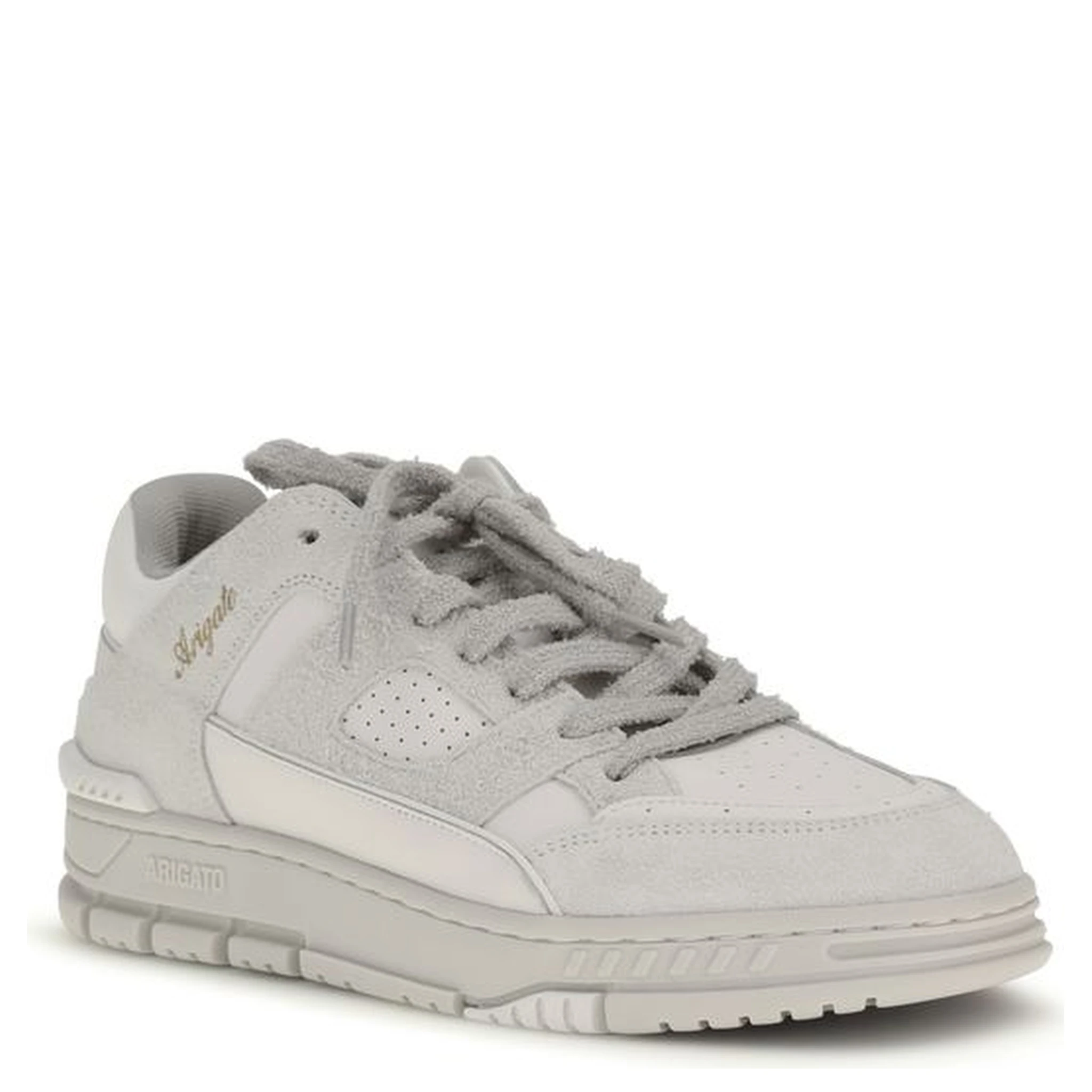 White Calf Leather Bos Taurus Athletic Sneakers
