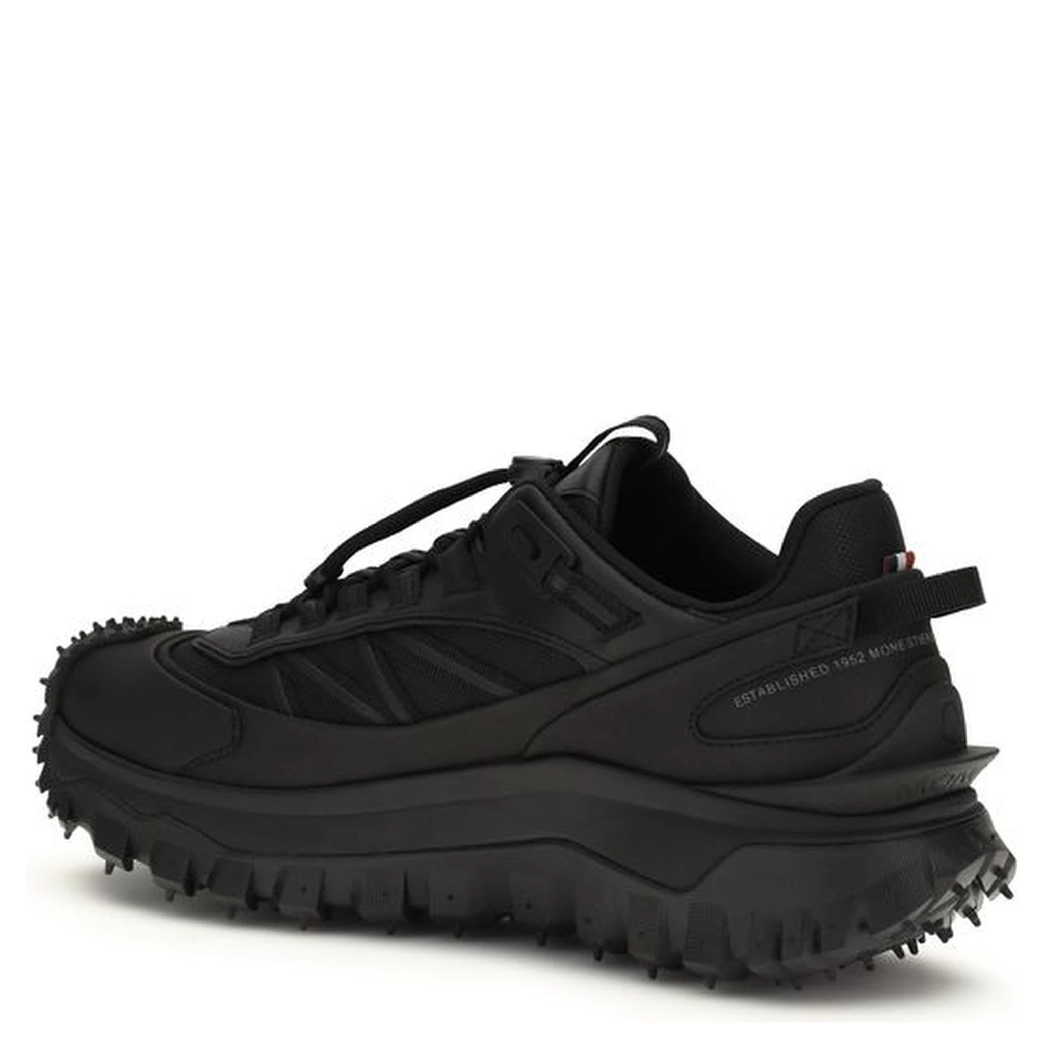 Black Polyamide Athletic Sneakers