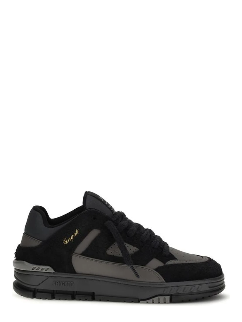 Black Calf Leather Bos Taurus Athletic Sneakers