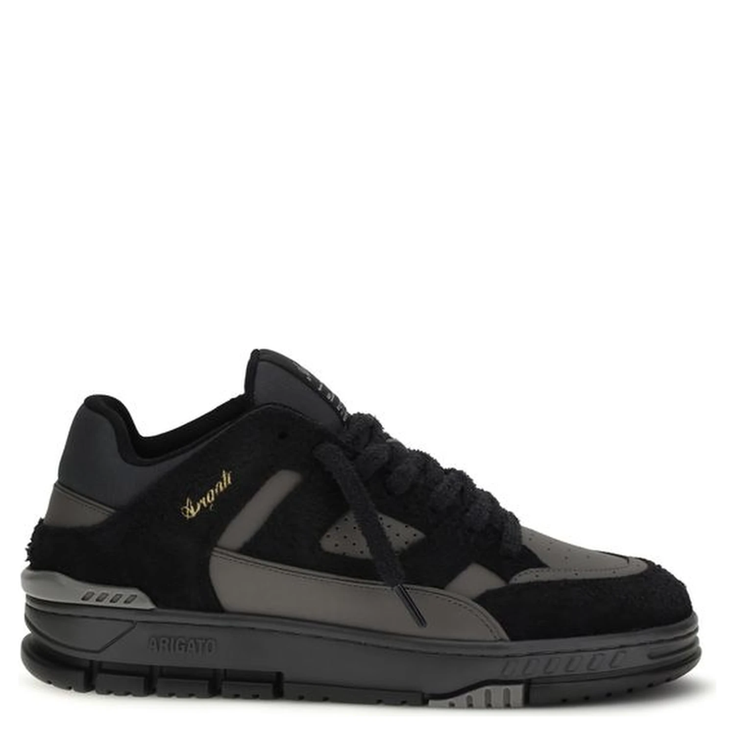 Black Calf Leather Bos Taurus Athletic Sneakers