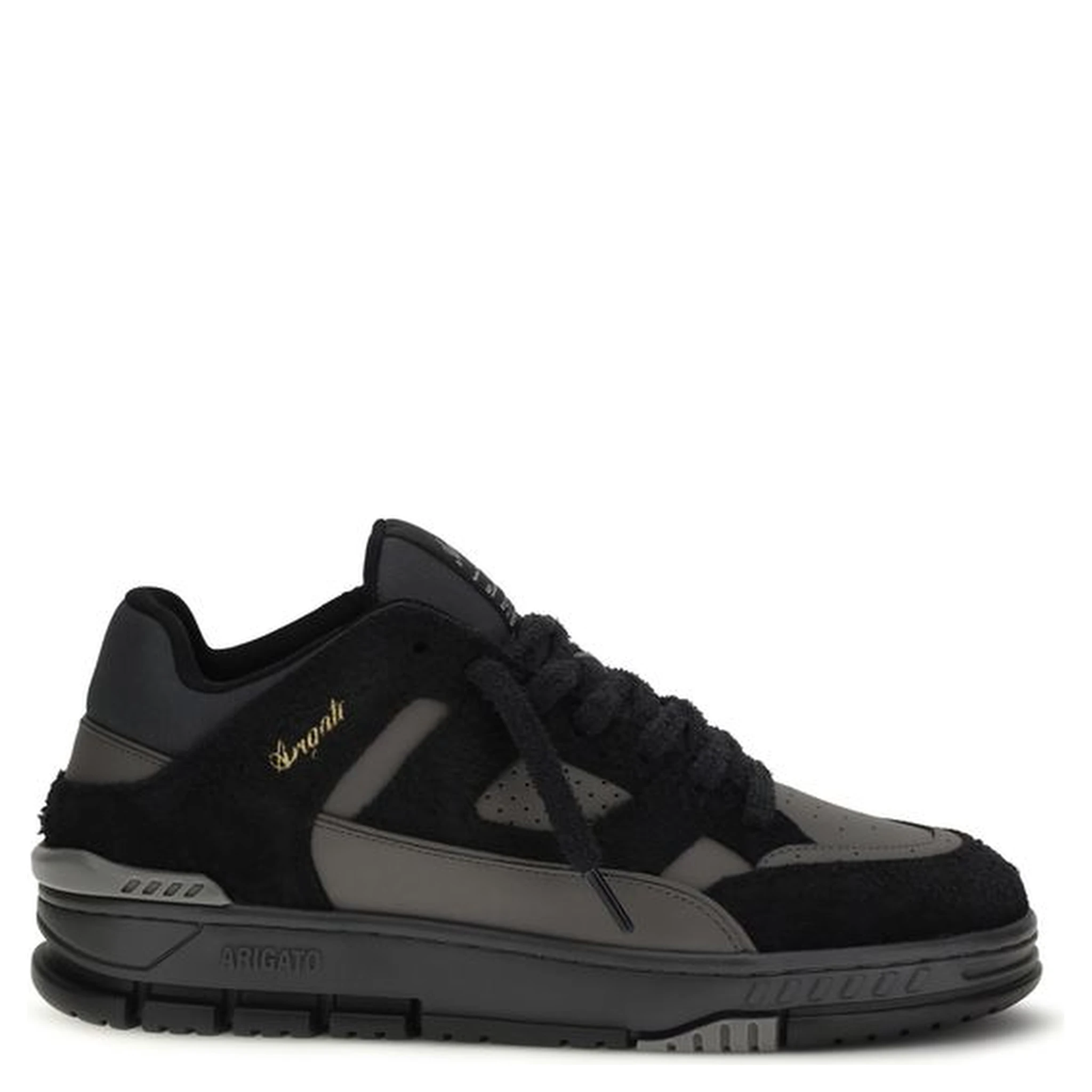 Black Calf Leather Bos Taurus Athletic Sneakers