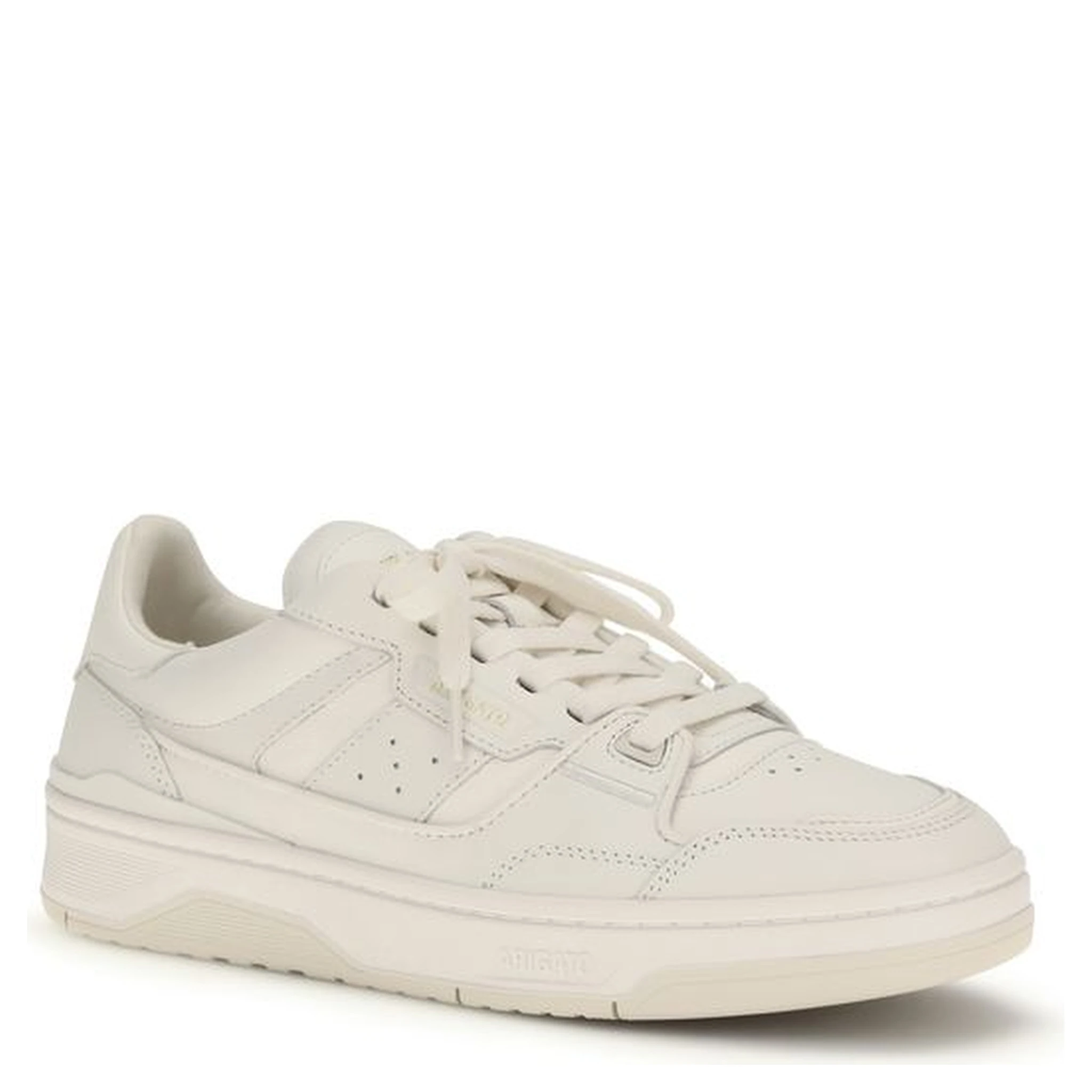 Gray Calf Leather Bos Taurus Low Top Sneakers