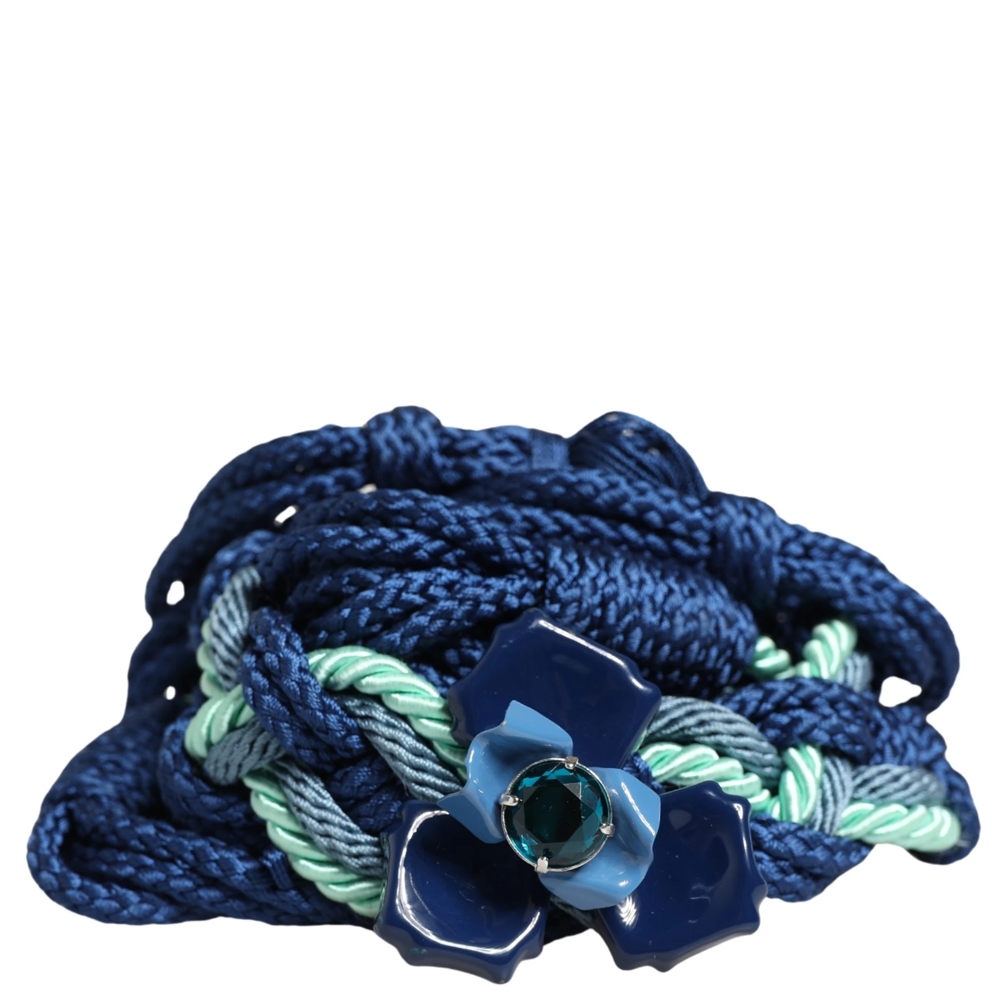 حزام خصر بإبزيم سلسلة حبل ملتوية متعددة الألوان