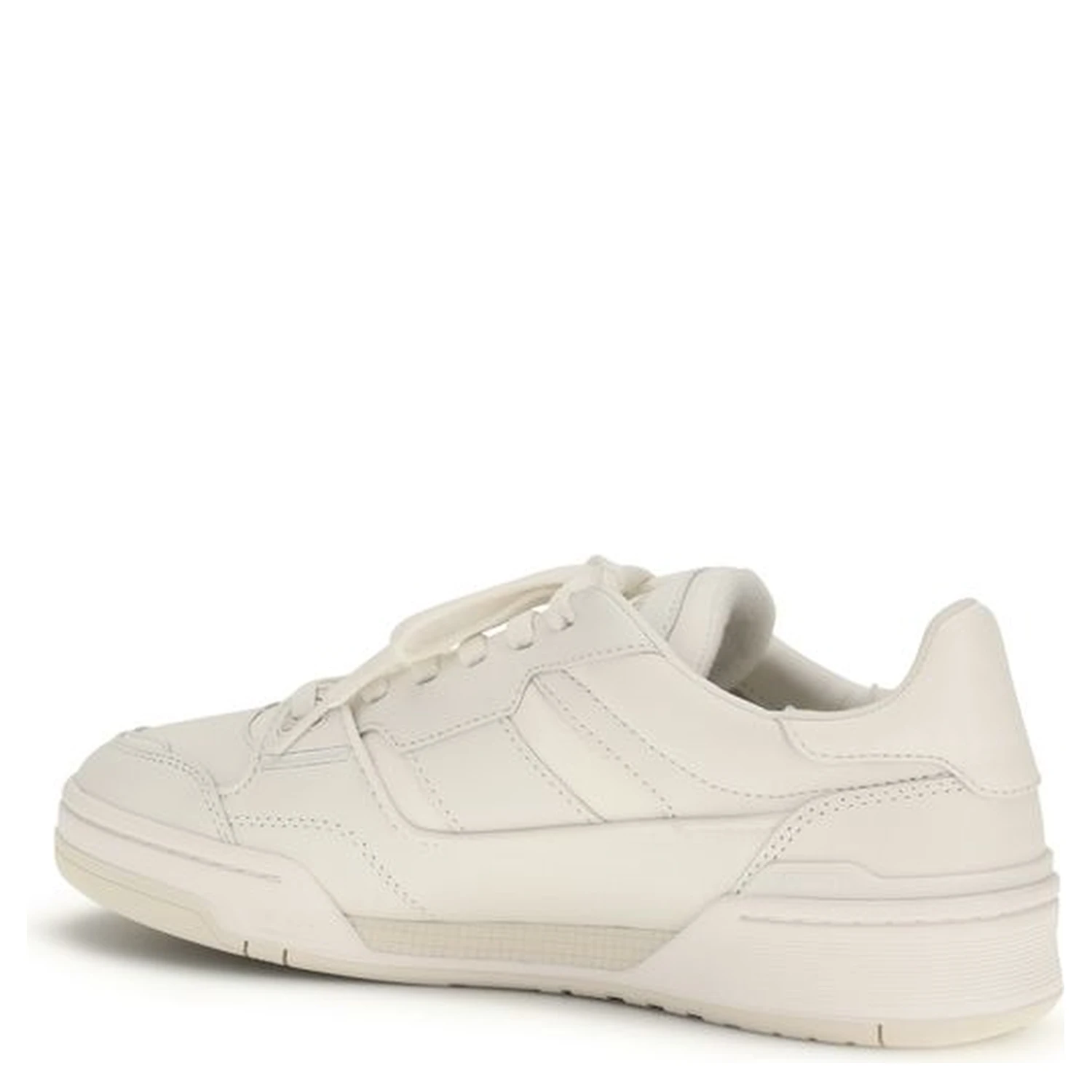 Gray Calf Leather Bos Taurus Low Top Sneakers