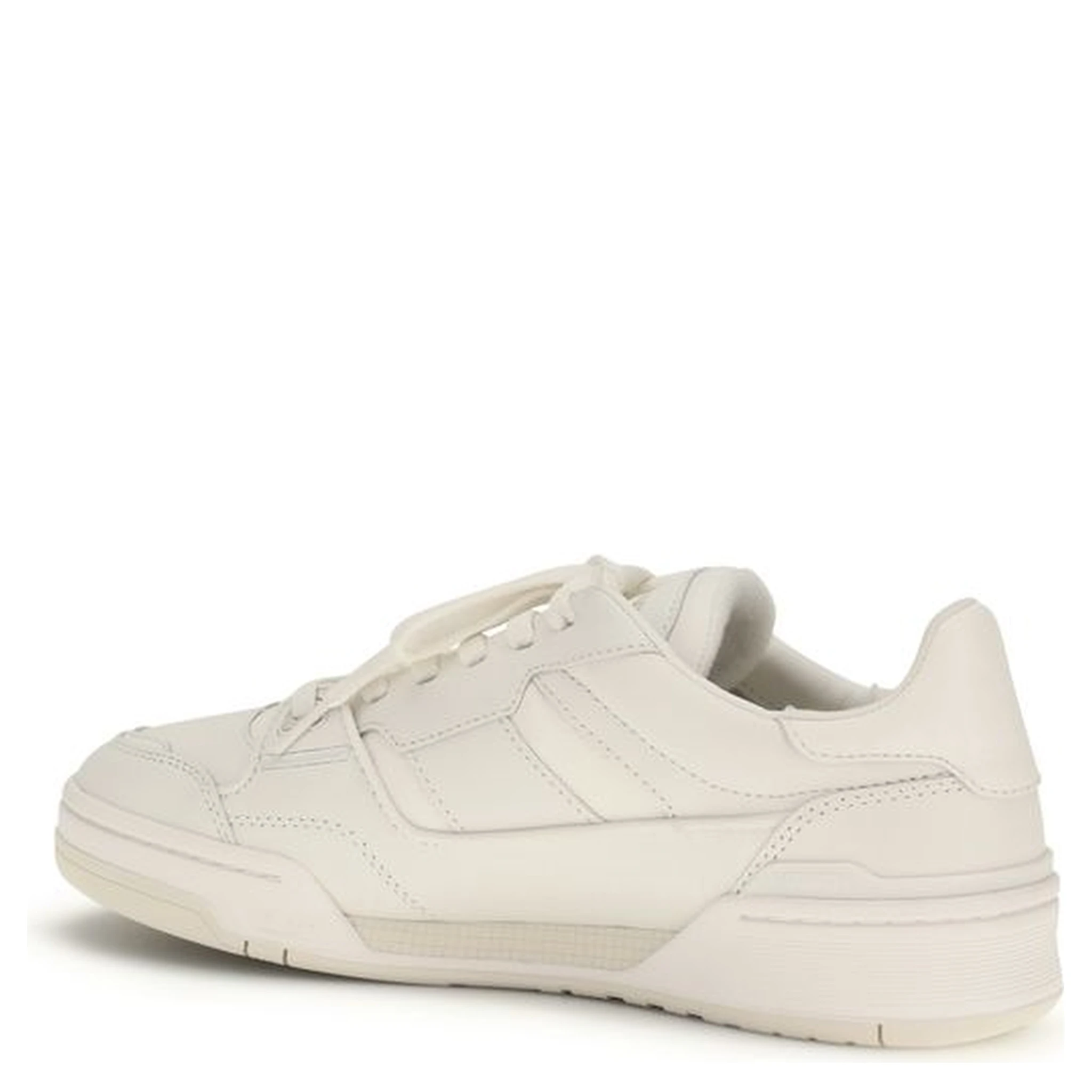 Gray Calf Leather Bos Taurus Low Top Sneakers