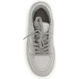 White Calf Leather Bos Taurus Athletic Sneakers