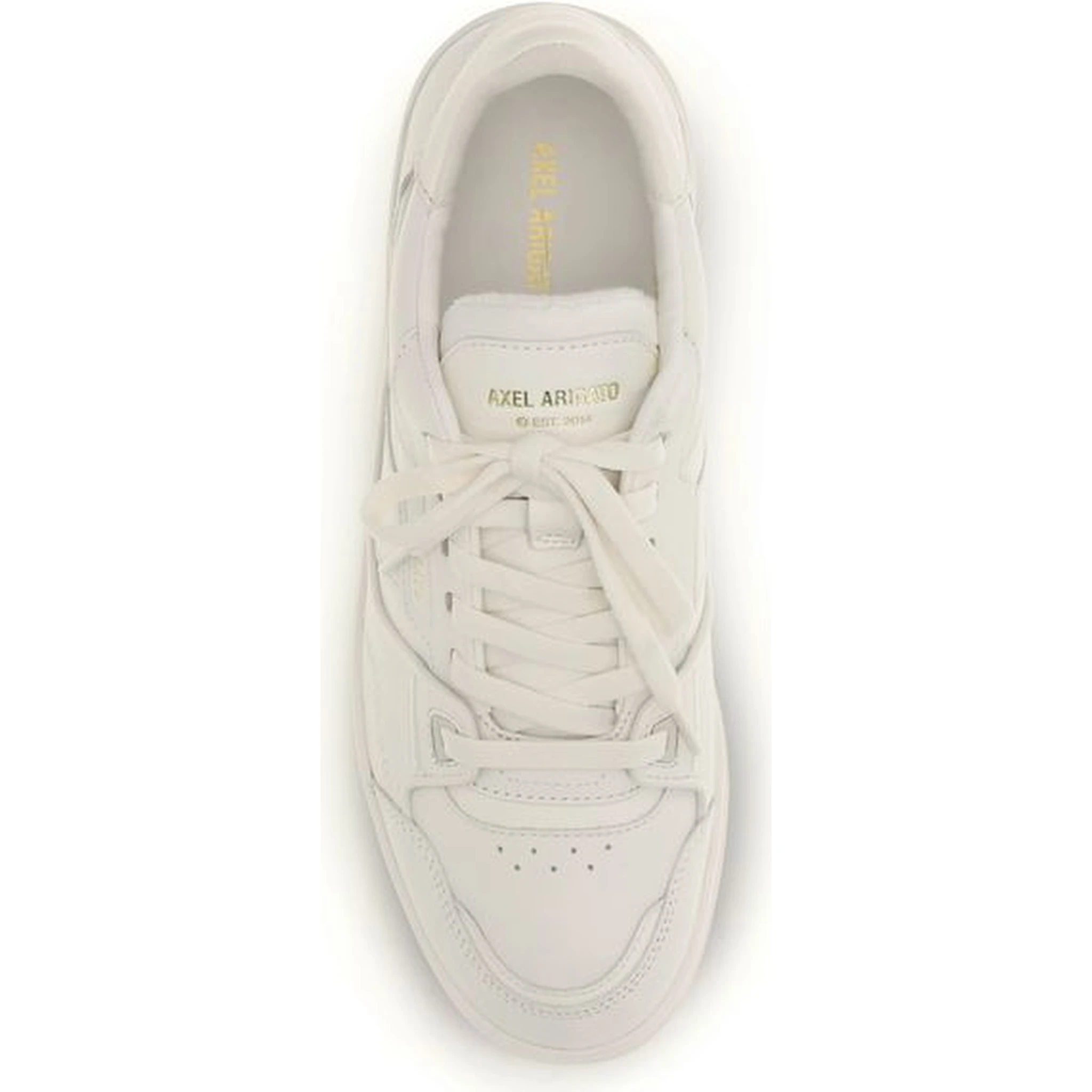 Gray Calf Leather Bos Taurus Low Top Sneakers