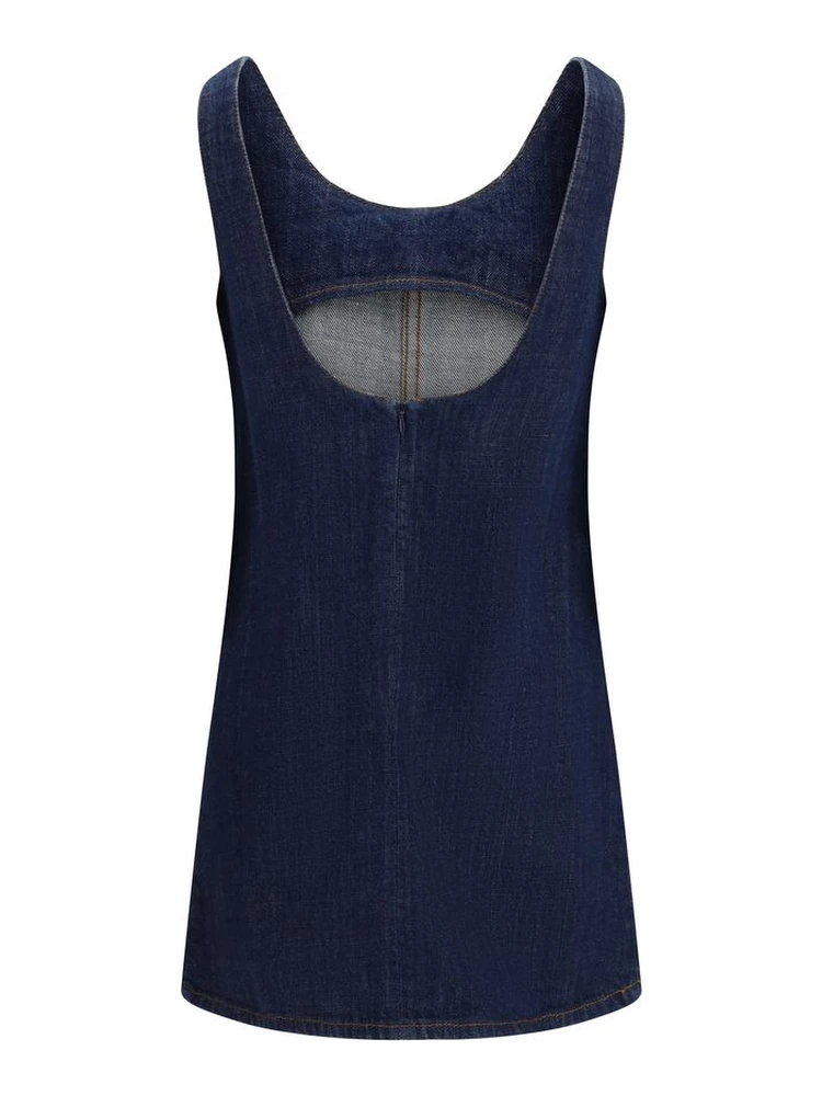 Blue Cotton Casual Dress alternative