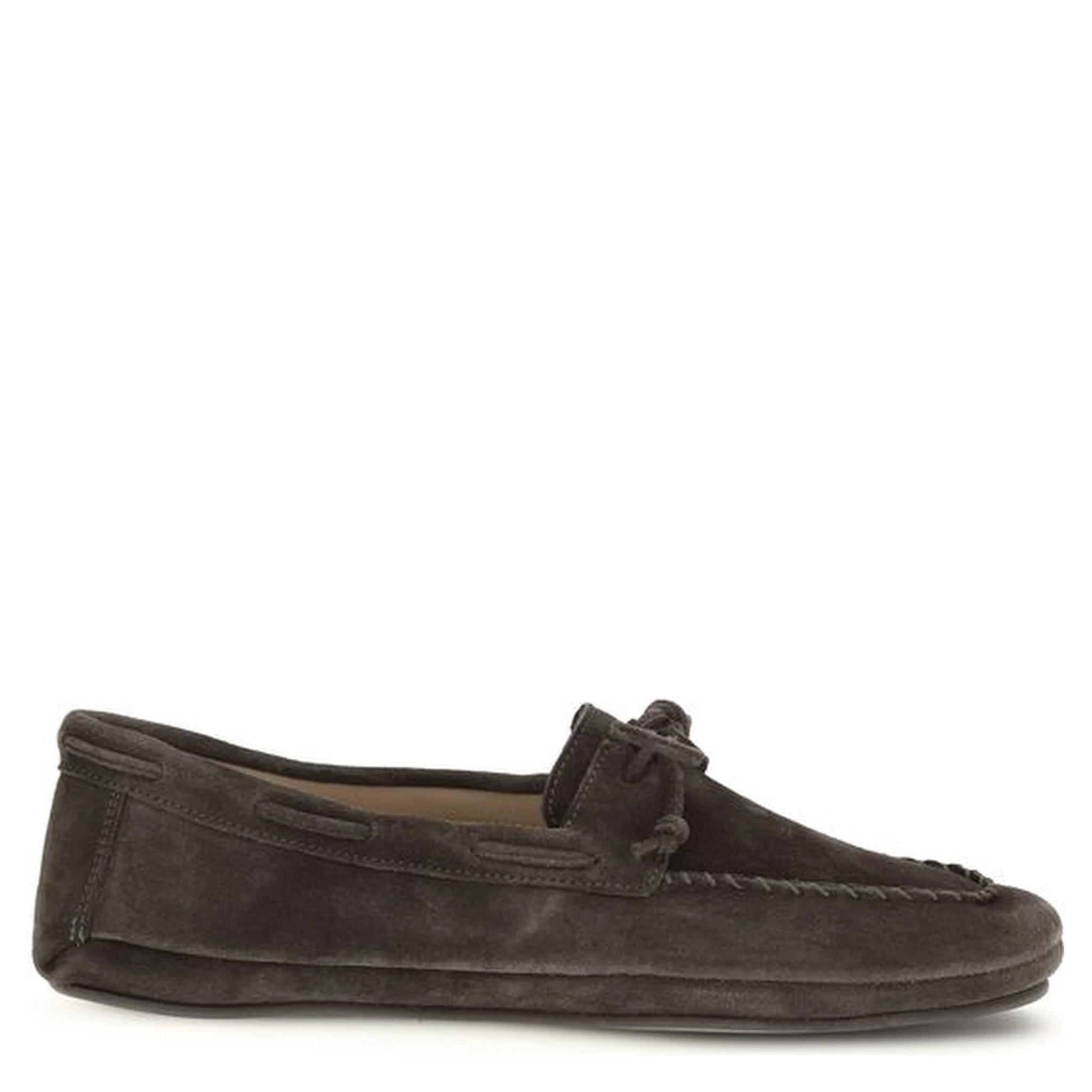 Brown Calf Leather Bos Taurus Slip-On Loafers