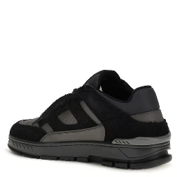 Black Calf Leather Bos Taurus Athletic Sneakers