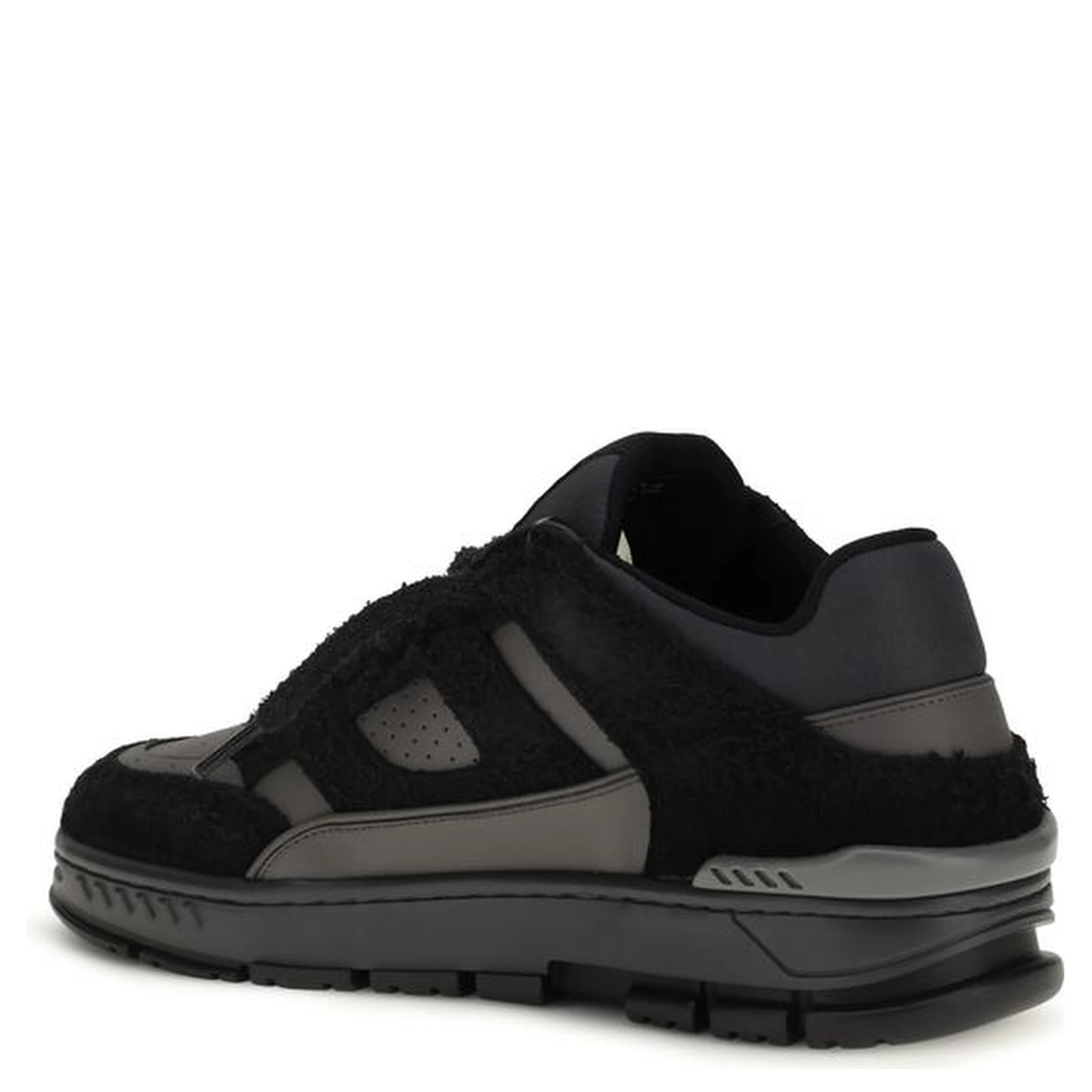 Black Calf Leather Bos Taurus Athletic Sneakers