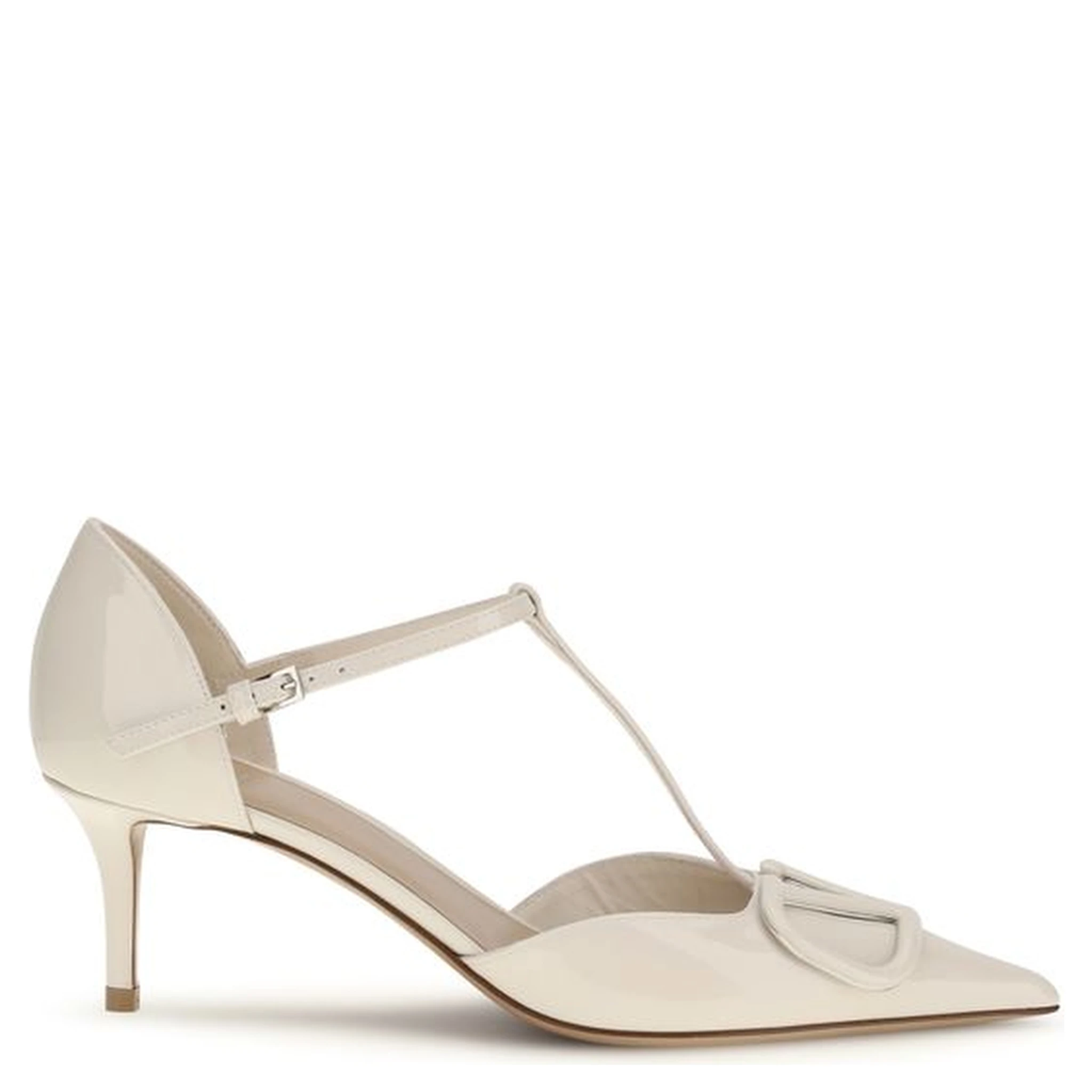 حذاء بكعب عالٍ من جلد العجل الأسود من بوس توروس