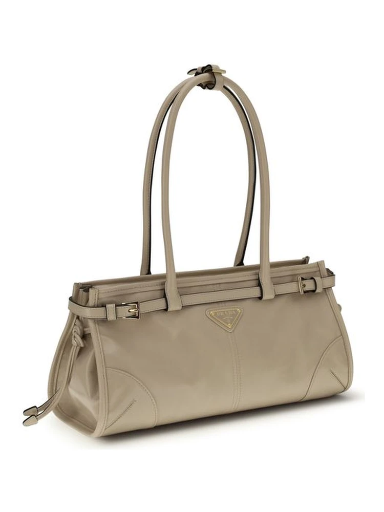 Beige Calf Leather Bos Taurus Shoulder Bag alternative